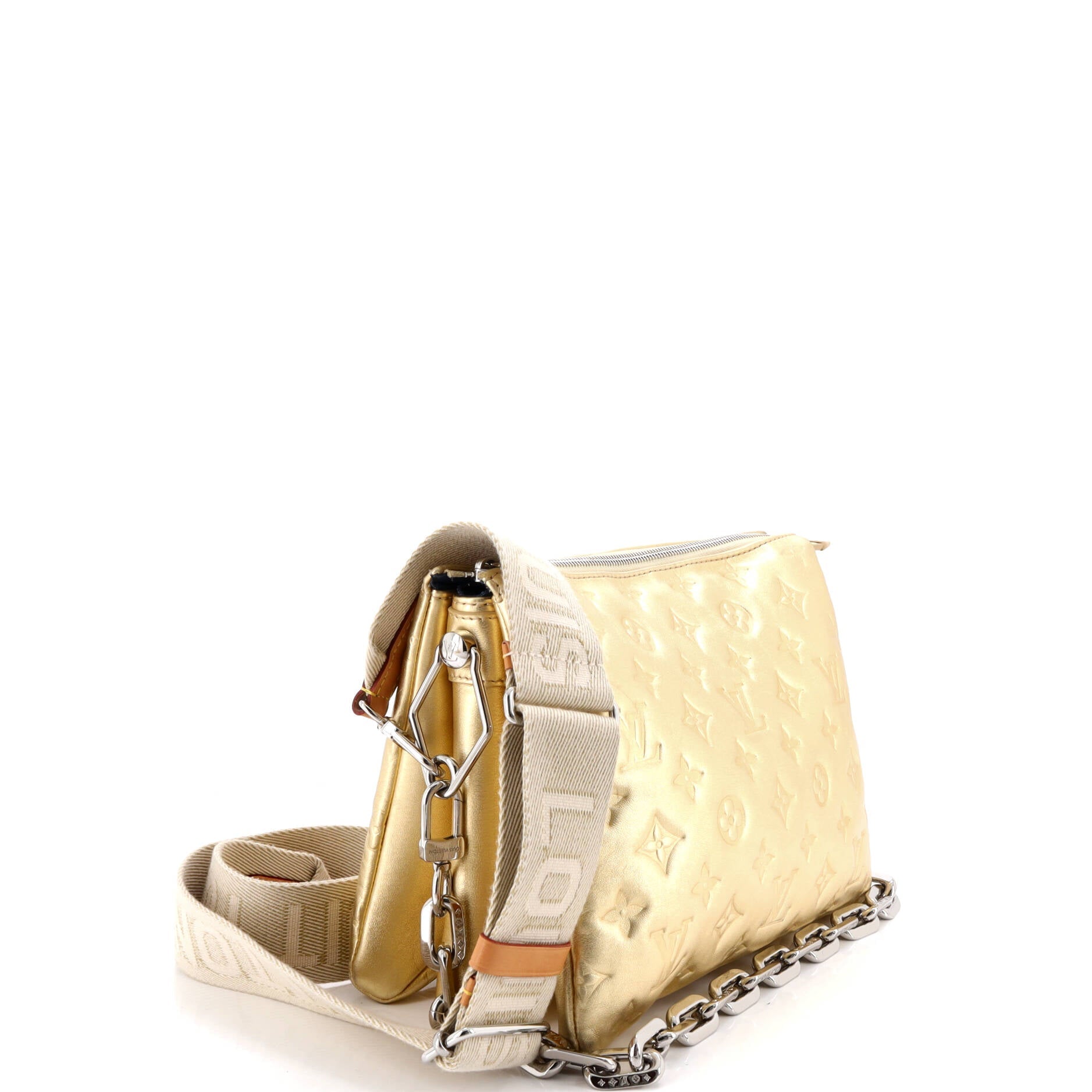 Coussin Bag Monogram Embossed Lambskin PM