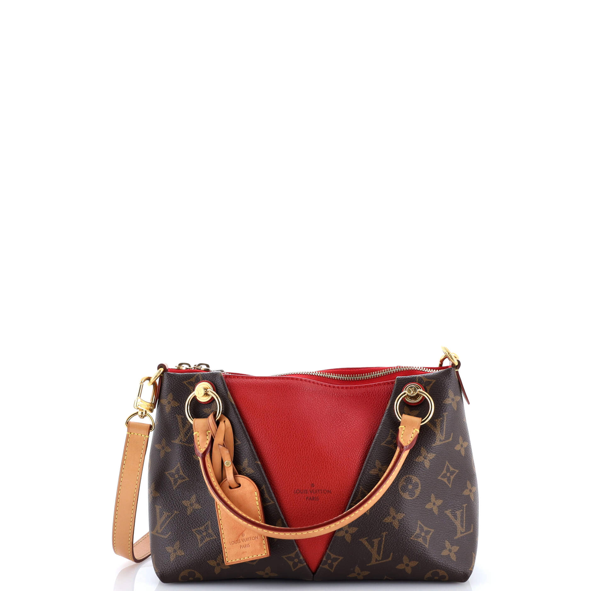 V Tote Monogram Canvas and Leather BB