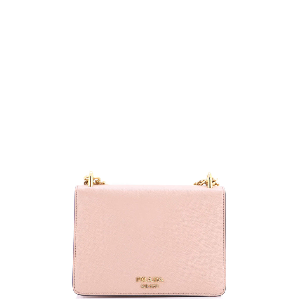 Envelope Flap Chain Shoulder bag Saffiano Leather Small