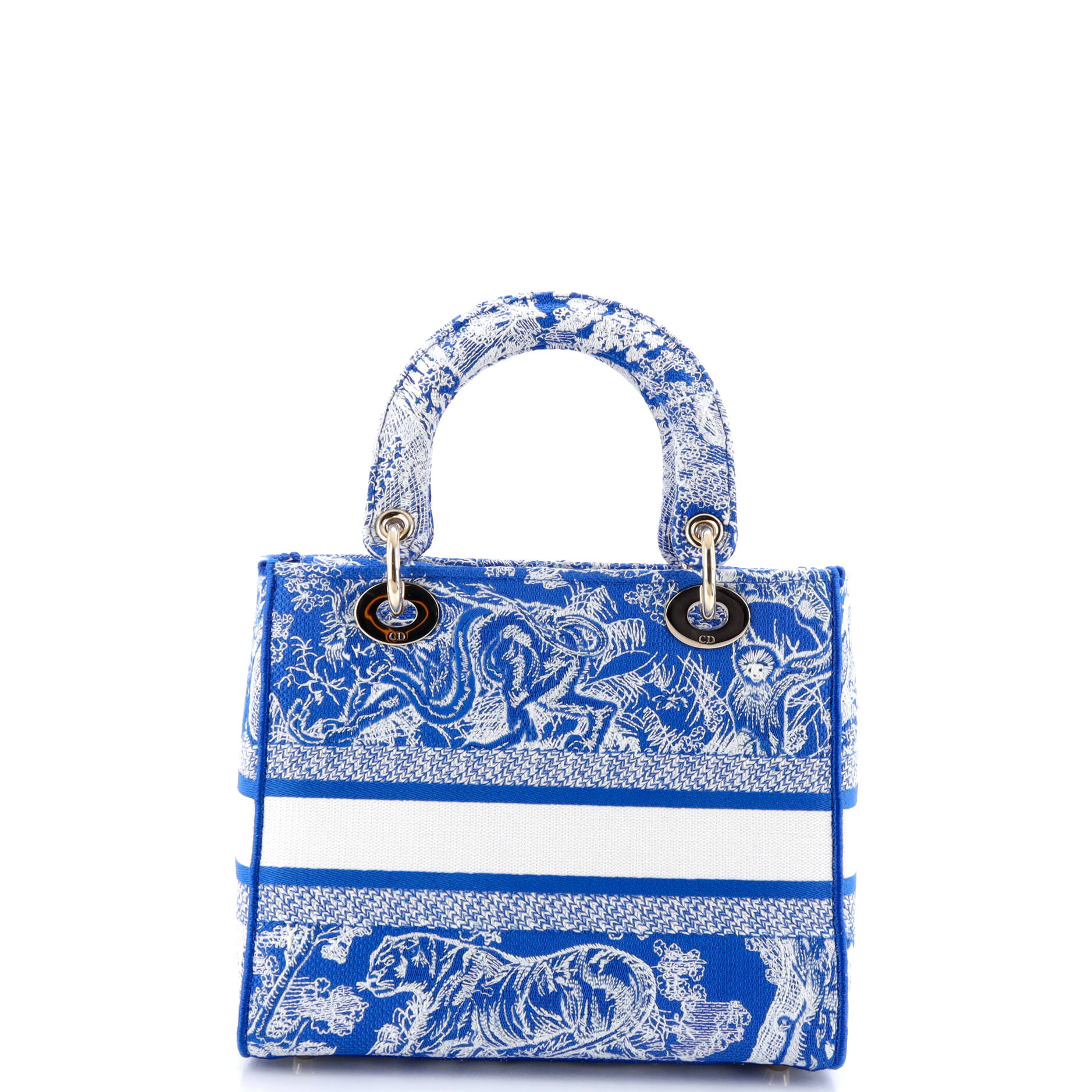 Toile de Jouy Lady D-Lite Bag Embroidered Canvas