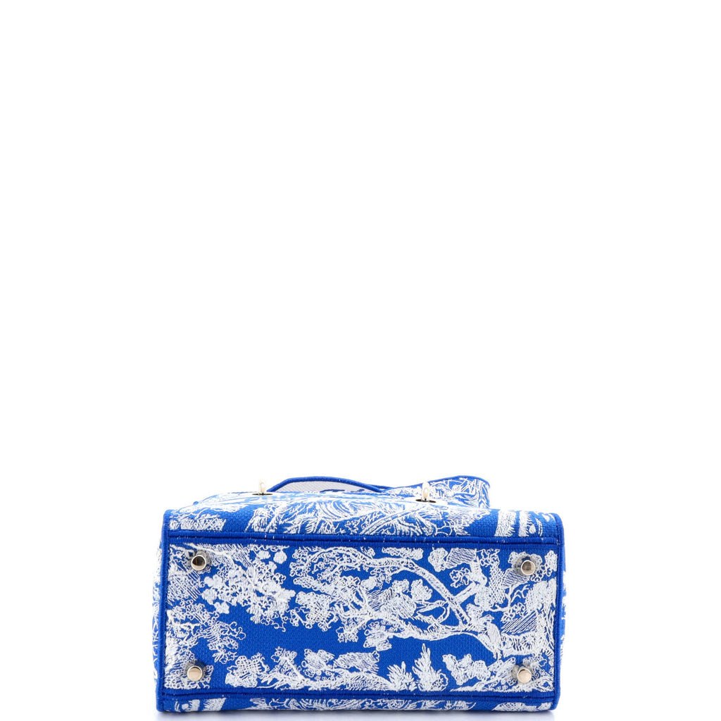 Toile de Jouy Lady D-Lite Bag Embroidered Canvas