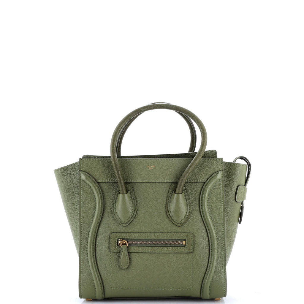 Luggage Bag Grainy Leather Micro
