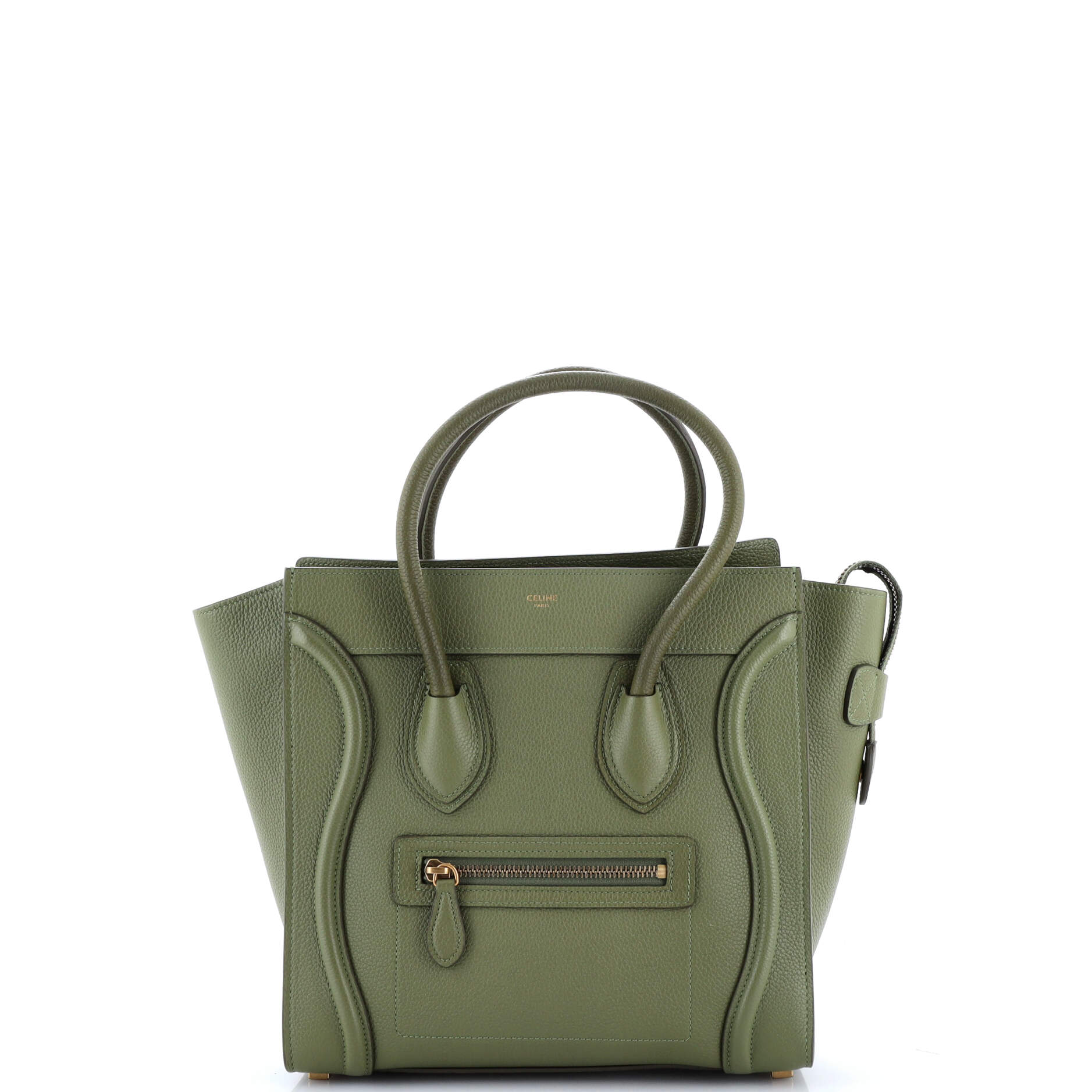 Luggage Bag Grainy Leather Micro