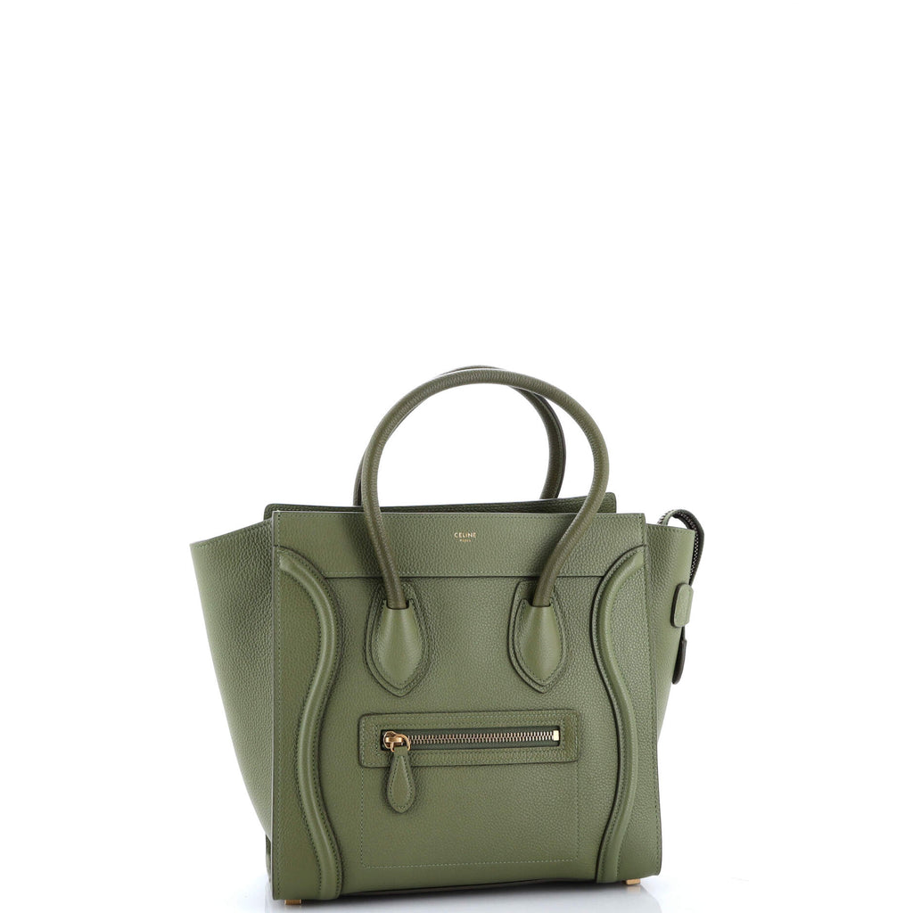 Luggage Bag Grainy Leather Micro