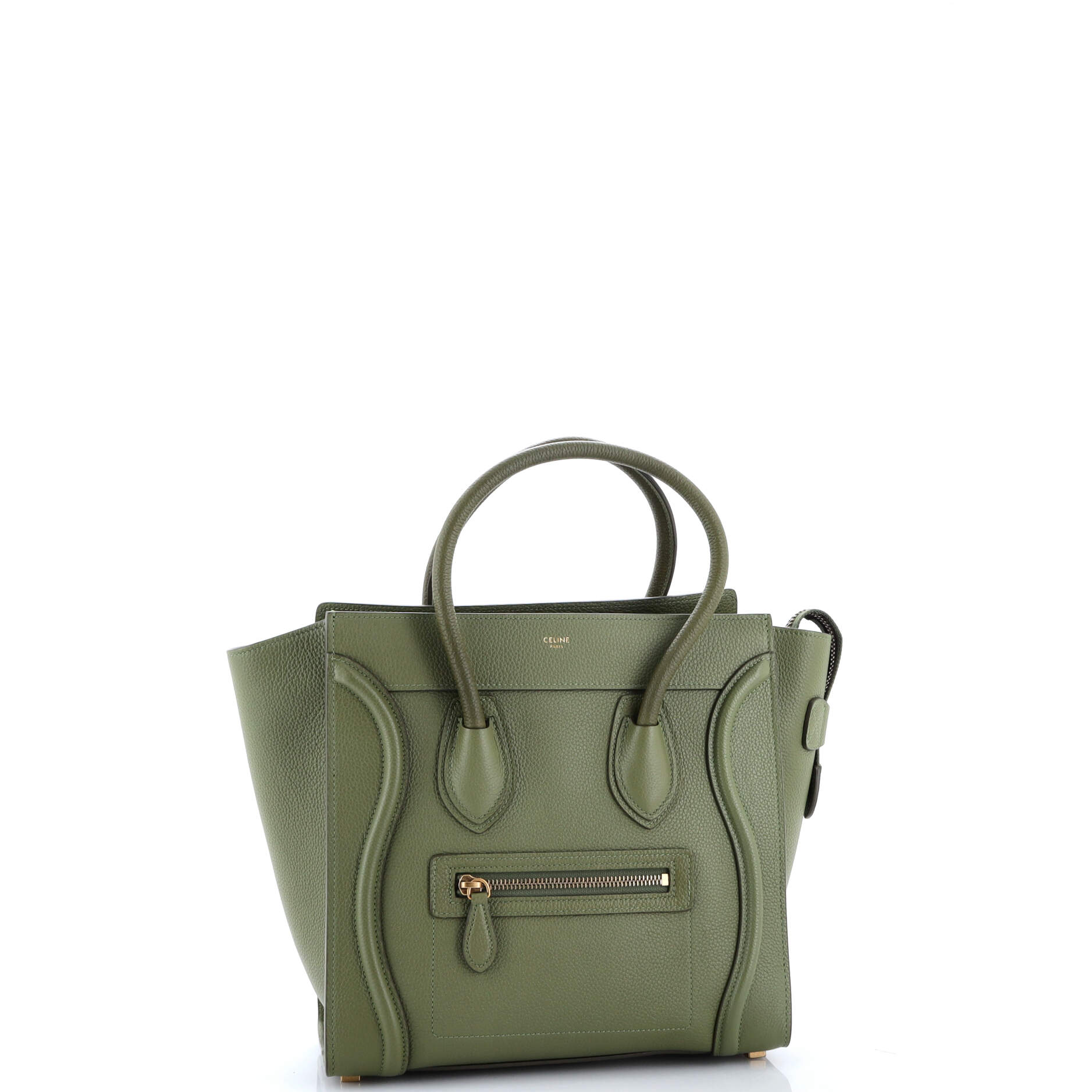 Luggage Bag Grainy Leather Micro