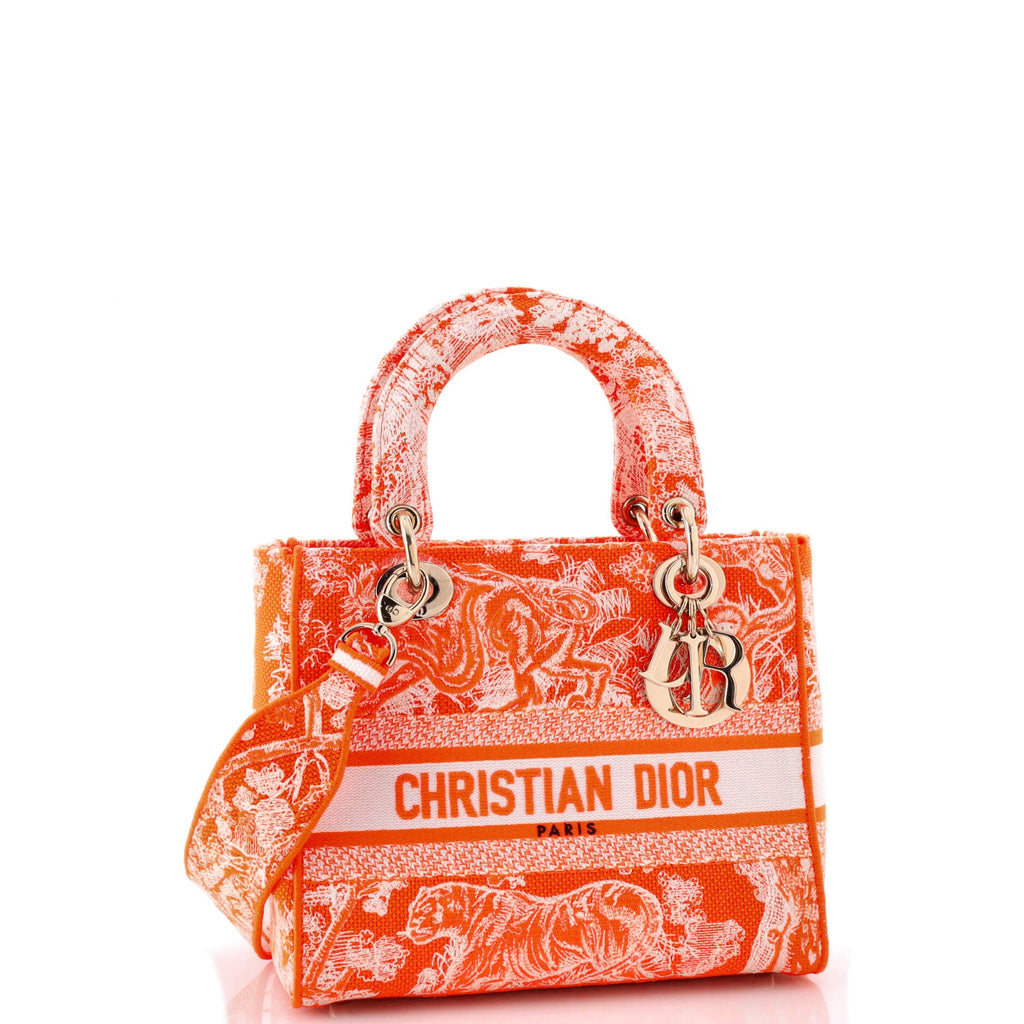 Toile de Jouy Lady D-Lite Bag Embroidered Canvas