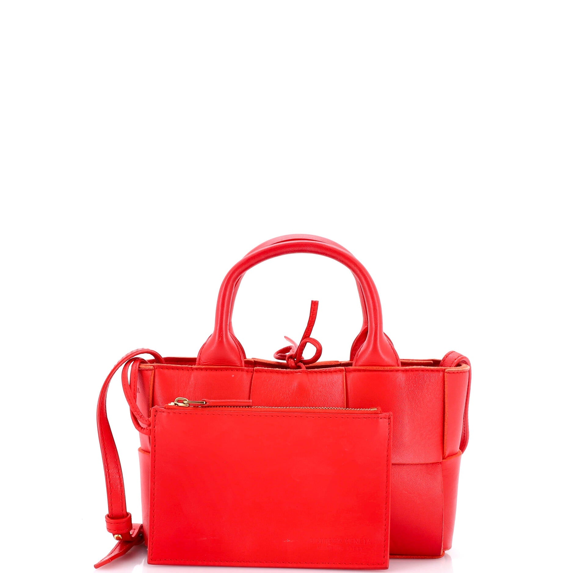 Arco Tote Maxi Intrecciato Leather Candy