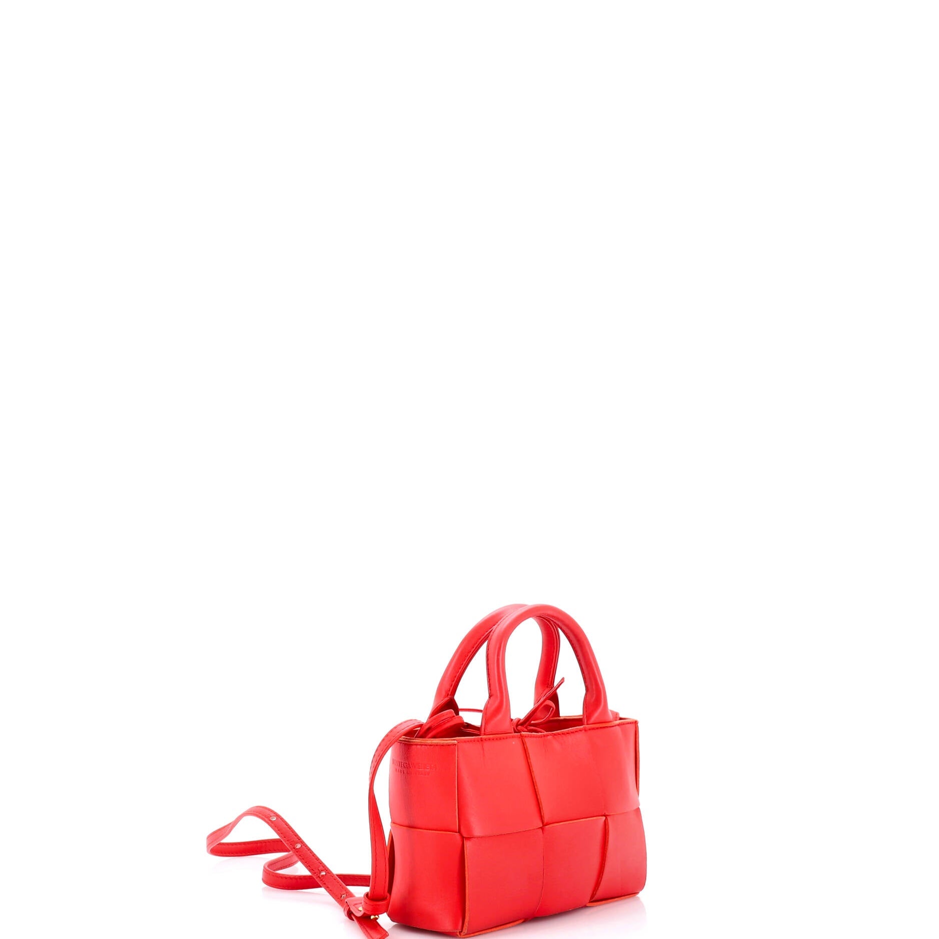 Arco Tote Maxi Intrecciato Leather Candy