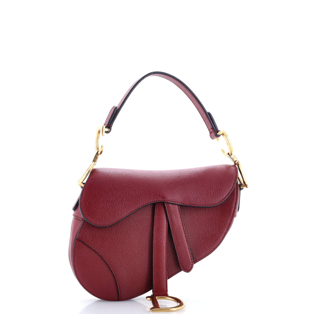 Saddle Handbag Leather Mini