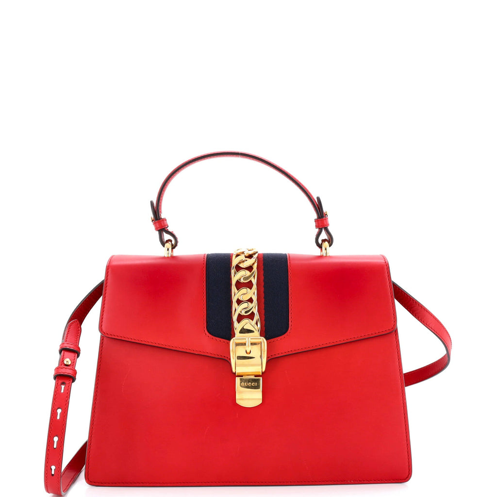 Sylvie Top Handle Bag Leather Medium