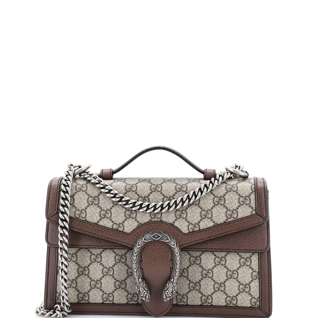 Dionysus Top Handle Chain Bag GG Coated Canvas Small