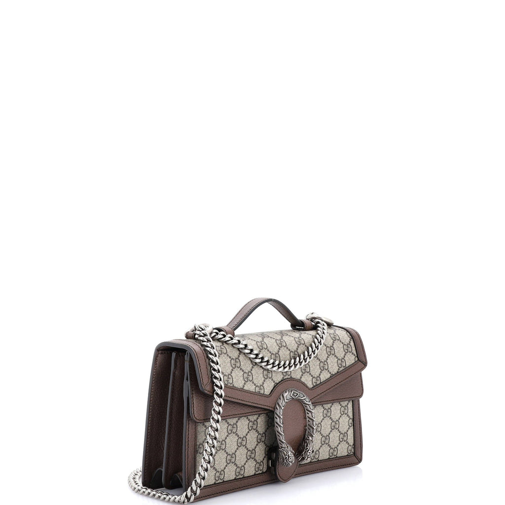 Dionysus Top Handle Chain Bag GG Coated Canvas Small