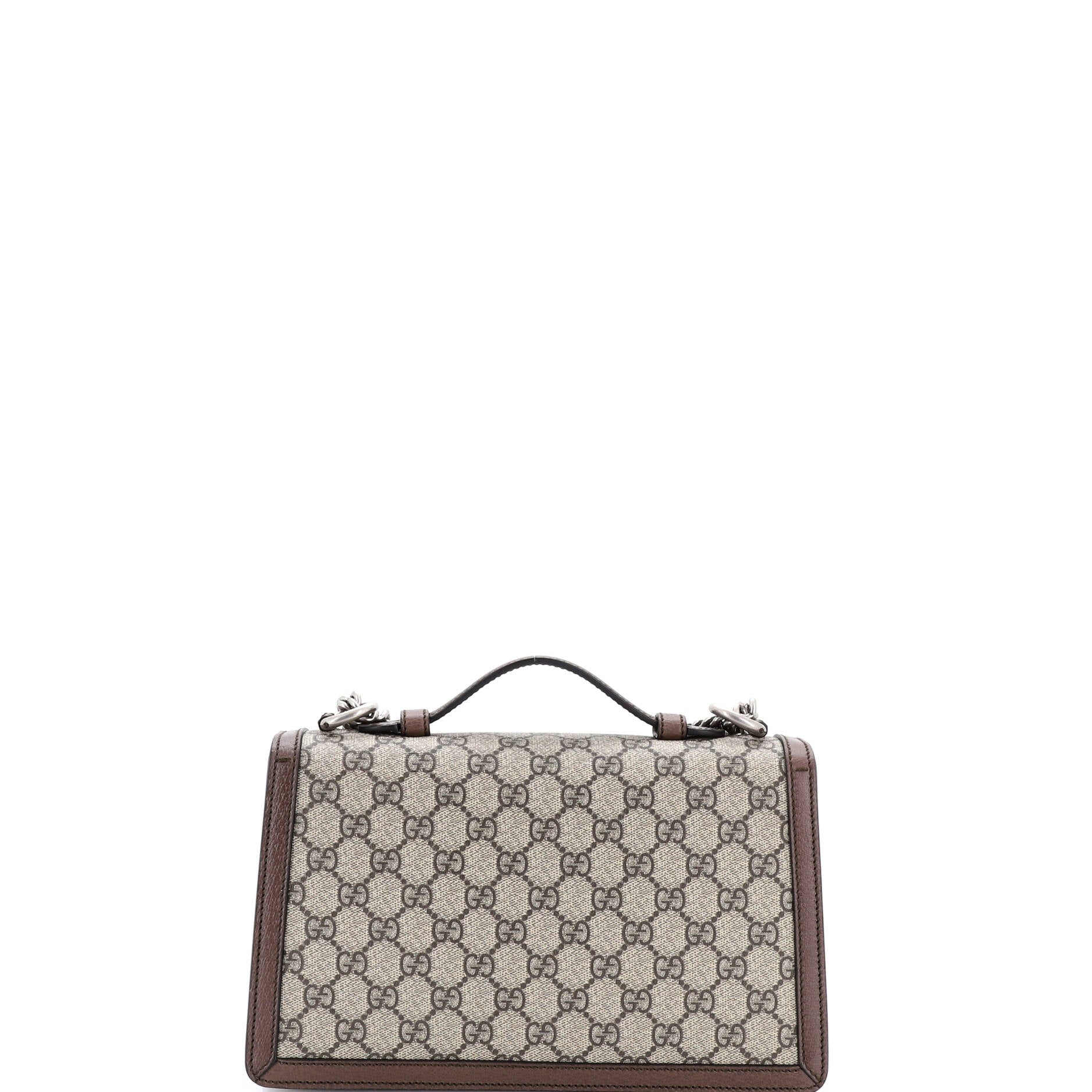 Dionysus Top Handle Chain Bag GG Coated Canvas Small