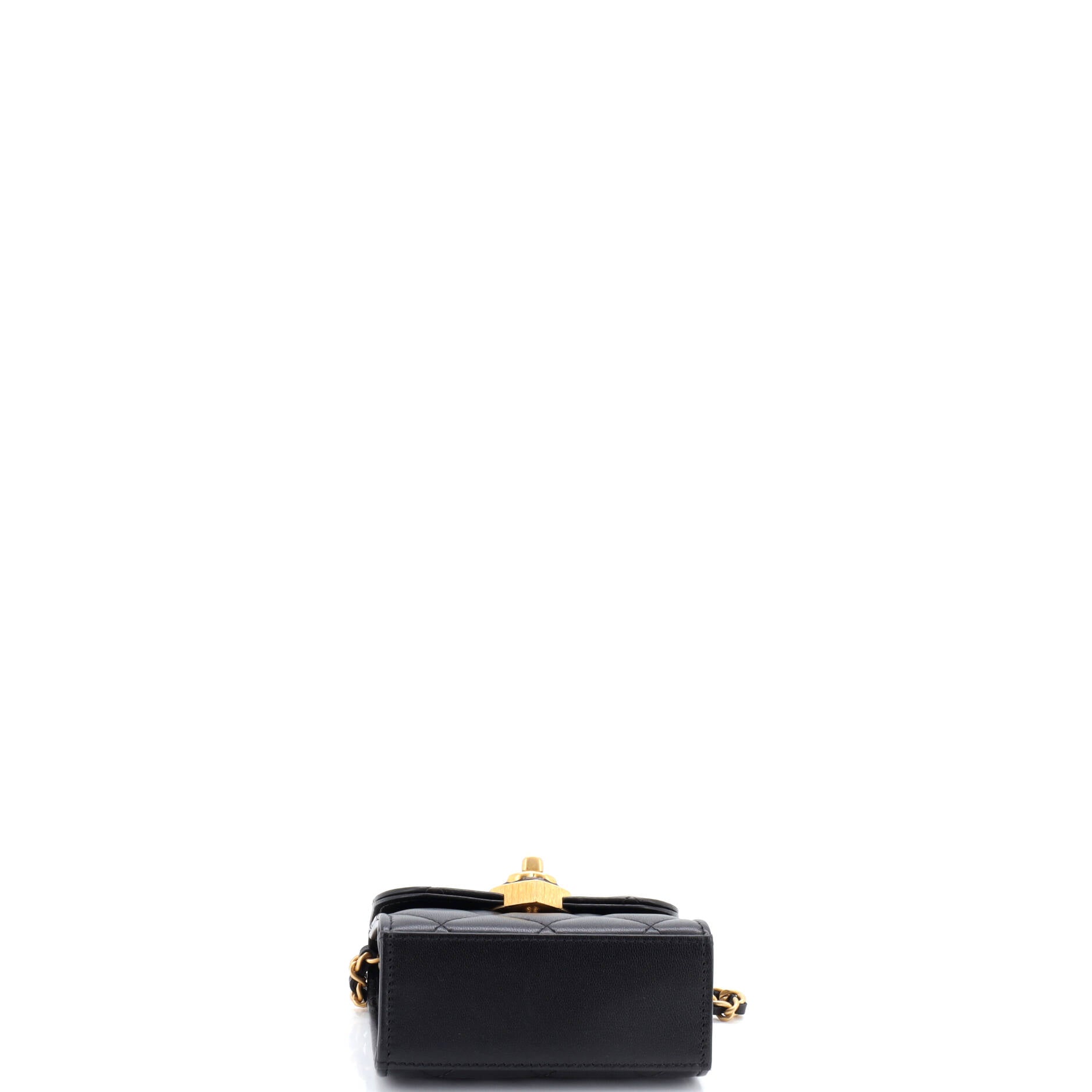 Coco Love CC Heart Clutch with Chain Quilted Lambskin Mini