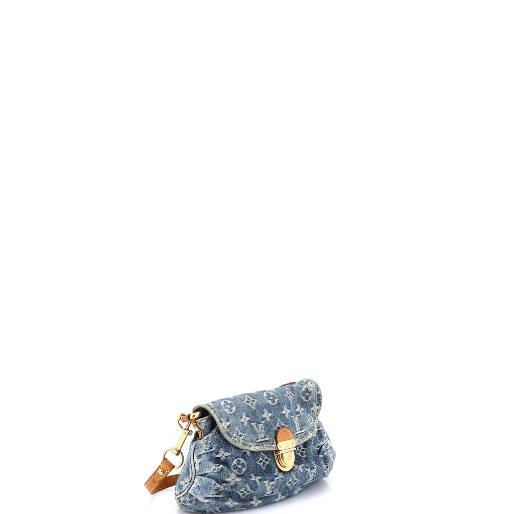 Pleaty Handbag Denim Mini