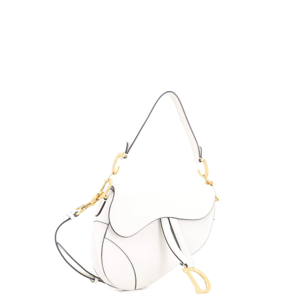 Saddle Handbag with Strap Leather Medium