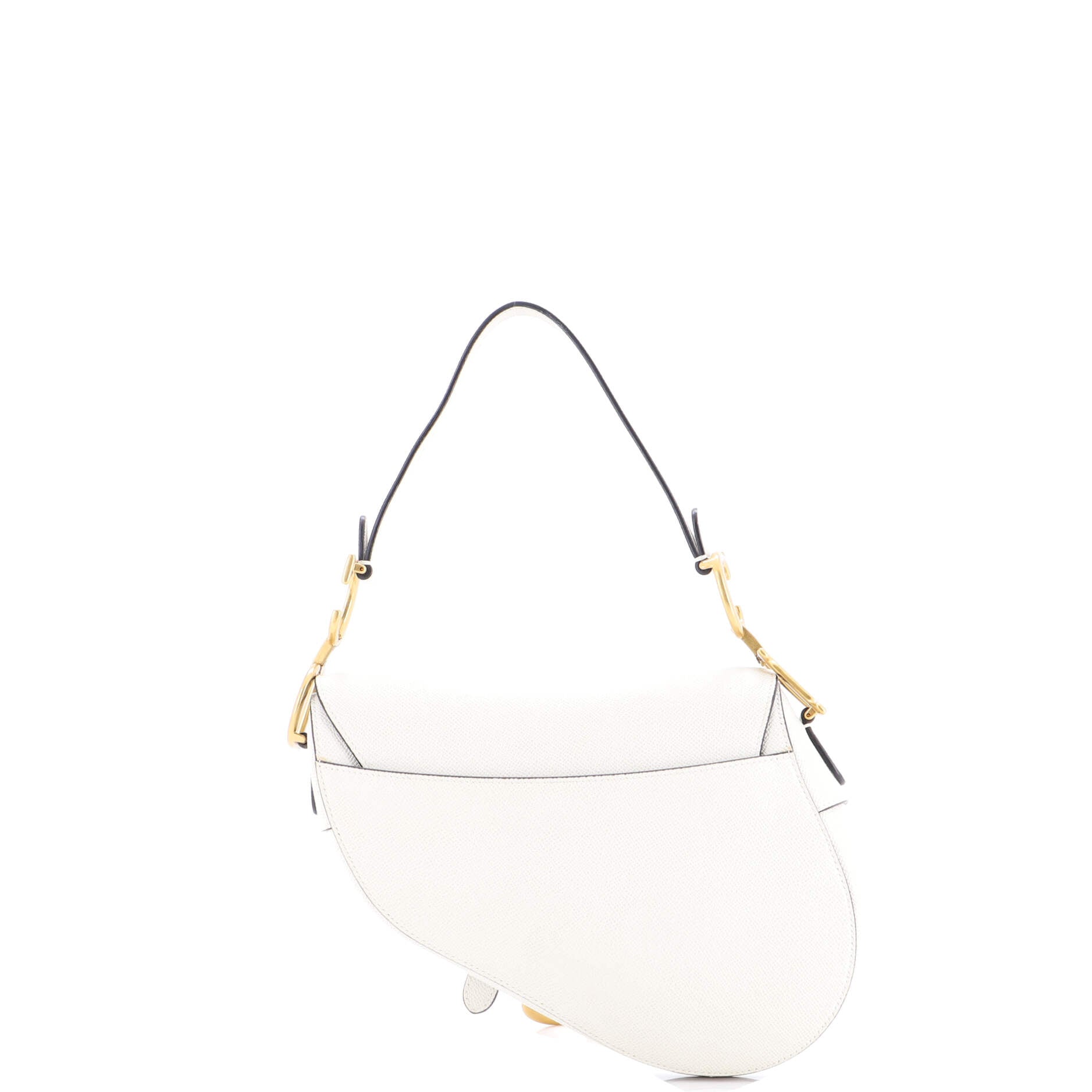 Saddle Handbag with Strap Leather Medium