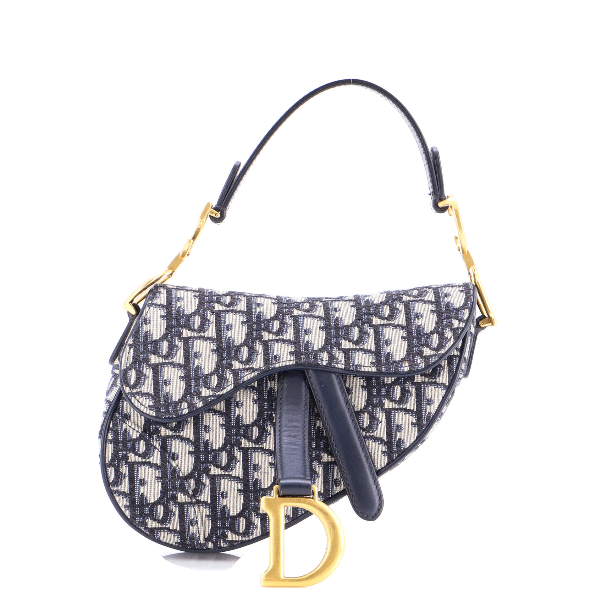 Saddle Handbag Oblique Canvas Mini