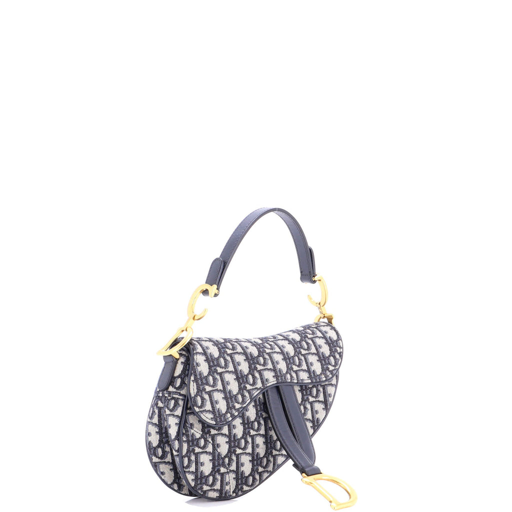 Saddle Handbag Oblique Canvas Mini