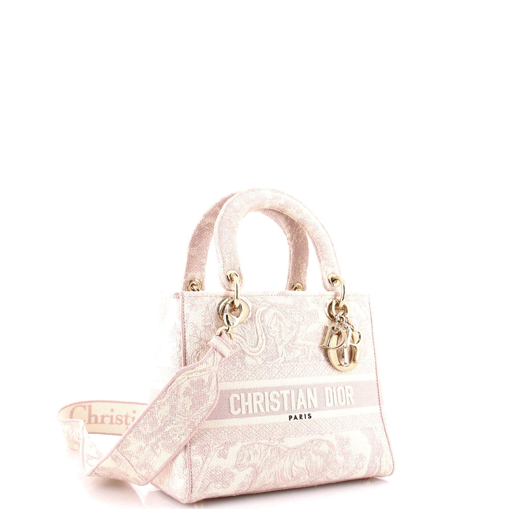 Toile de Jouy Lady D-Lite Bag Embroidered Canvas