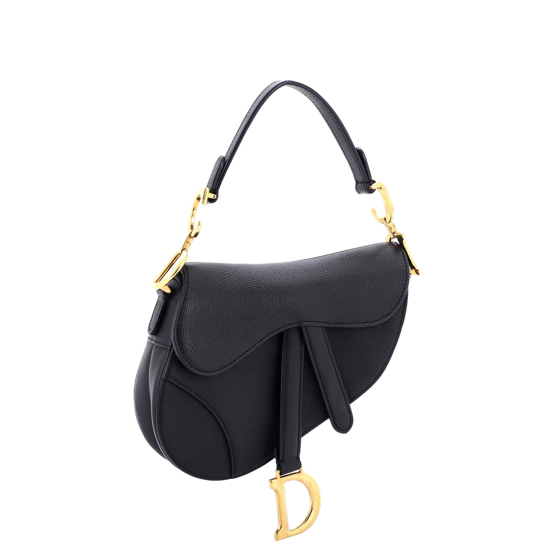 Saddle Handbag Leather Mini