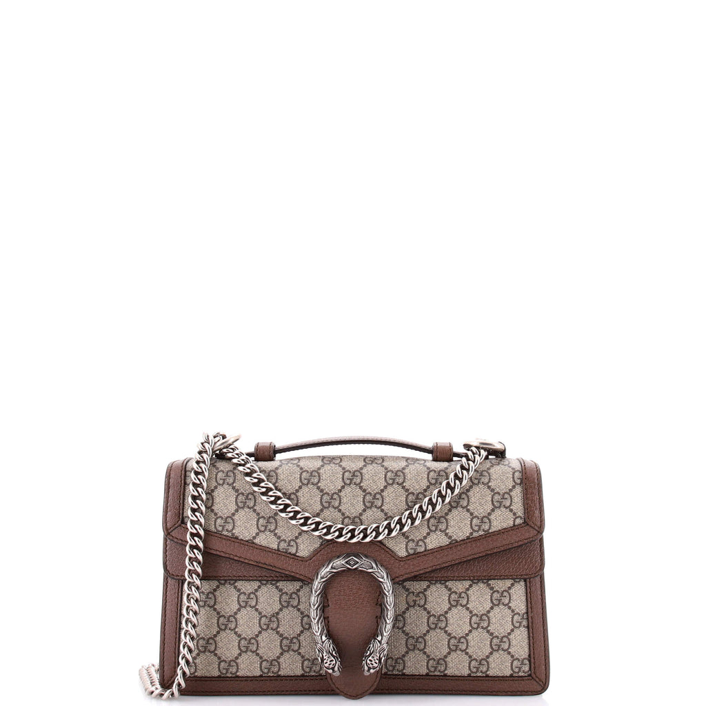 Dionysus Top Handle Chain Bag GG Coated Canvas Small