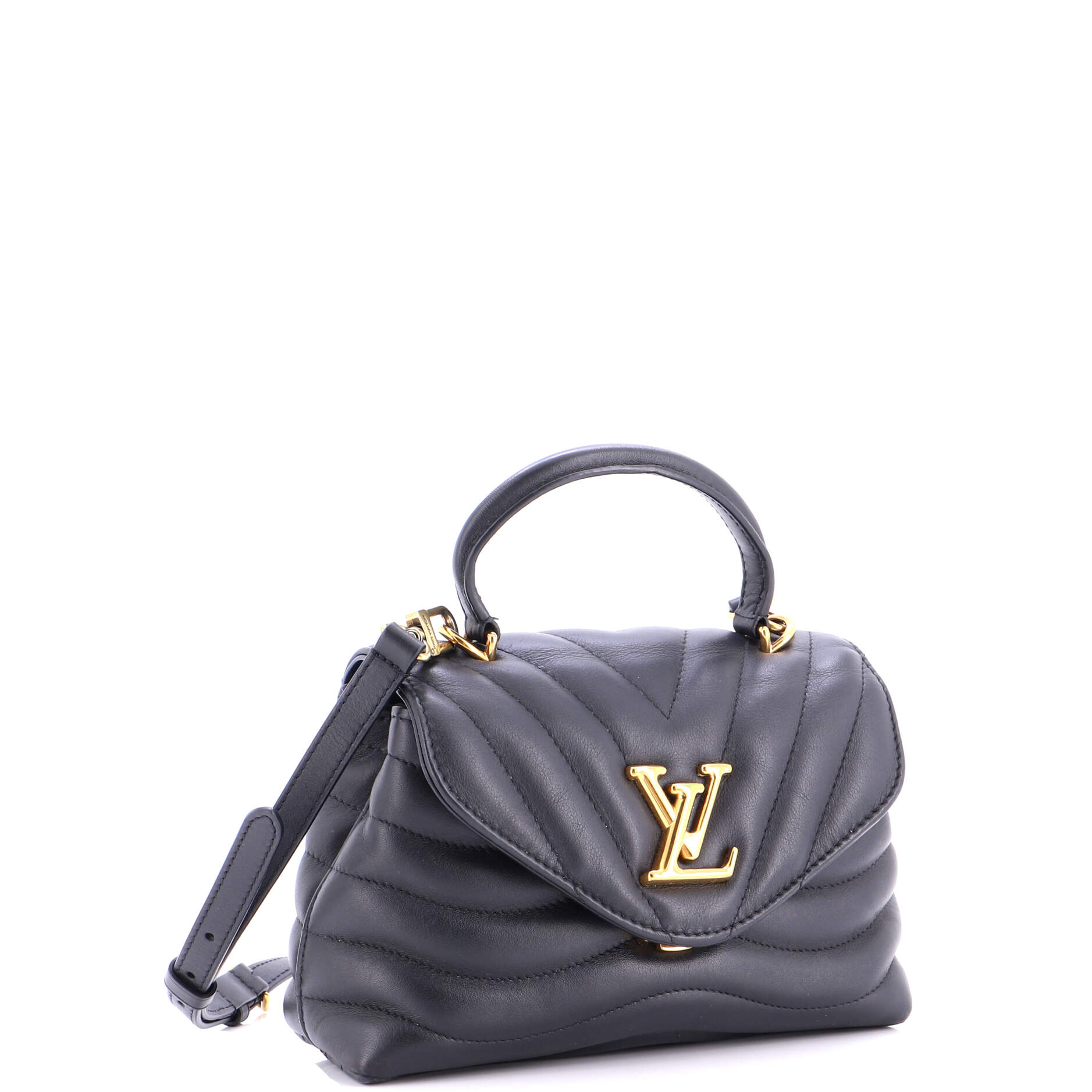 New Wave Hold Me Top Handle Bag Quilted Leather