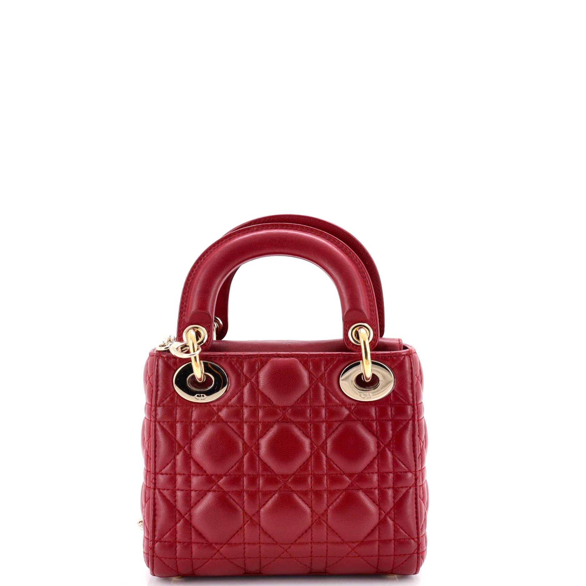 Lady Dior Chain Bag Cannage Quilt Lambskin Mini