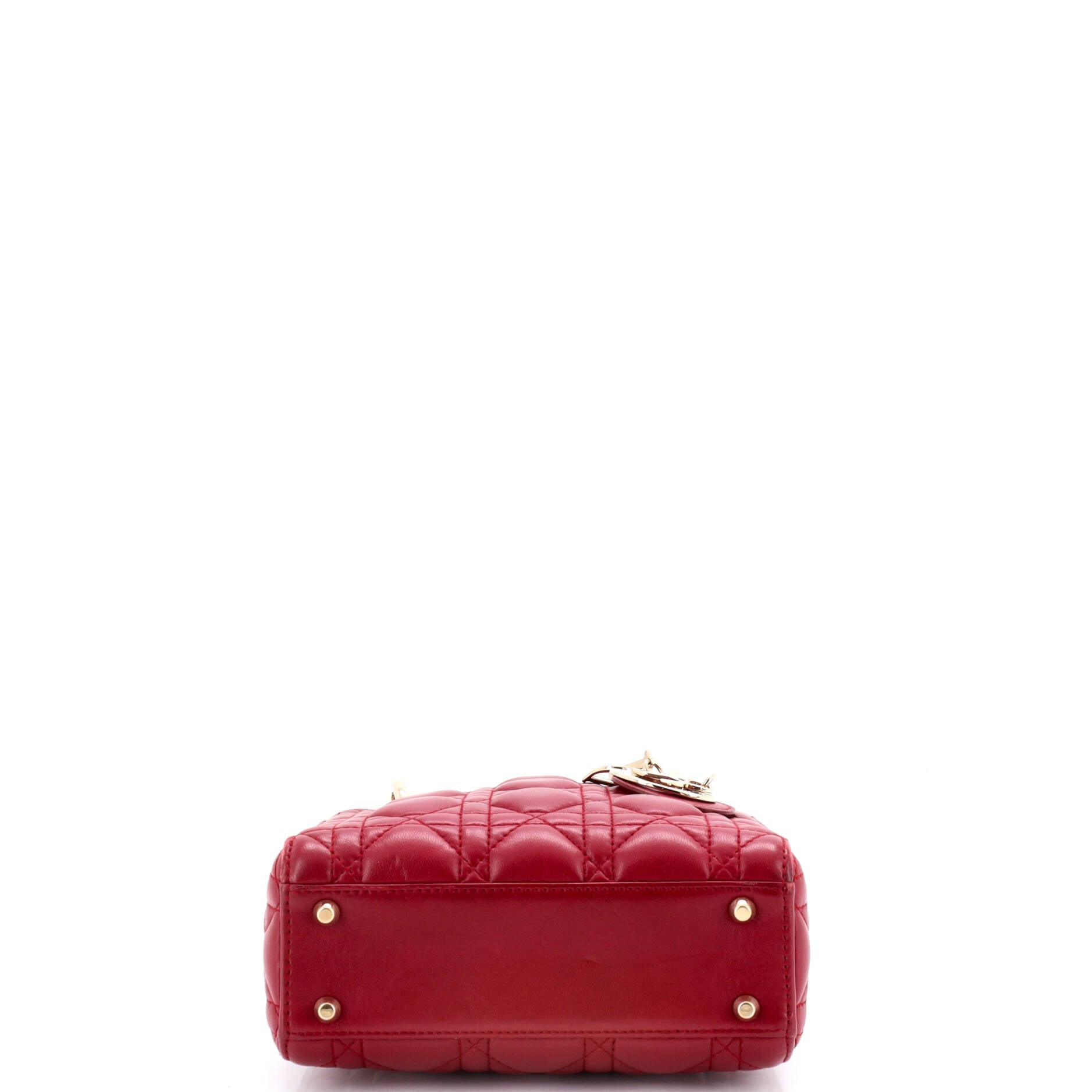 Lady Dior Chain Bag Cannage Quilt Lambskin Mini