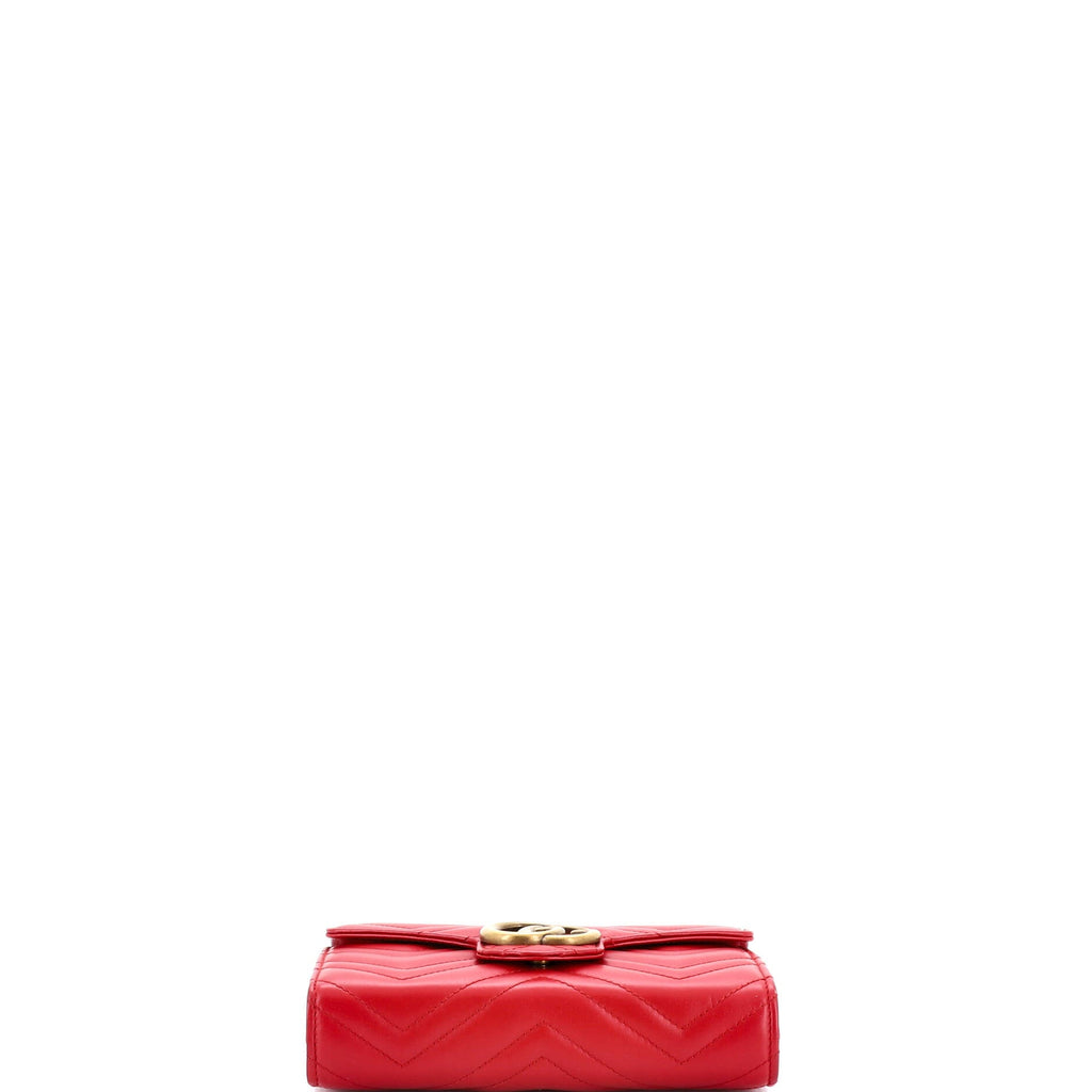 GG Marmont Chain Wallet Matelasse Leather Mini