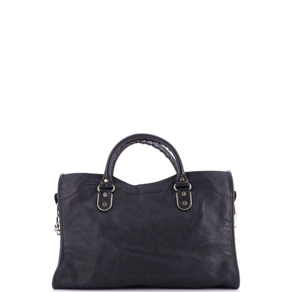 City Classic Metallic Edge Bag Leather Medium
