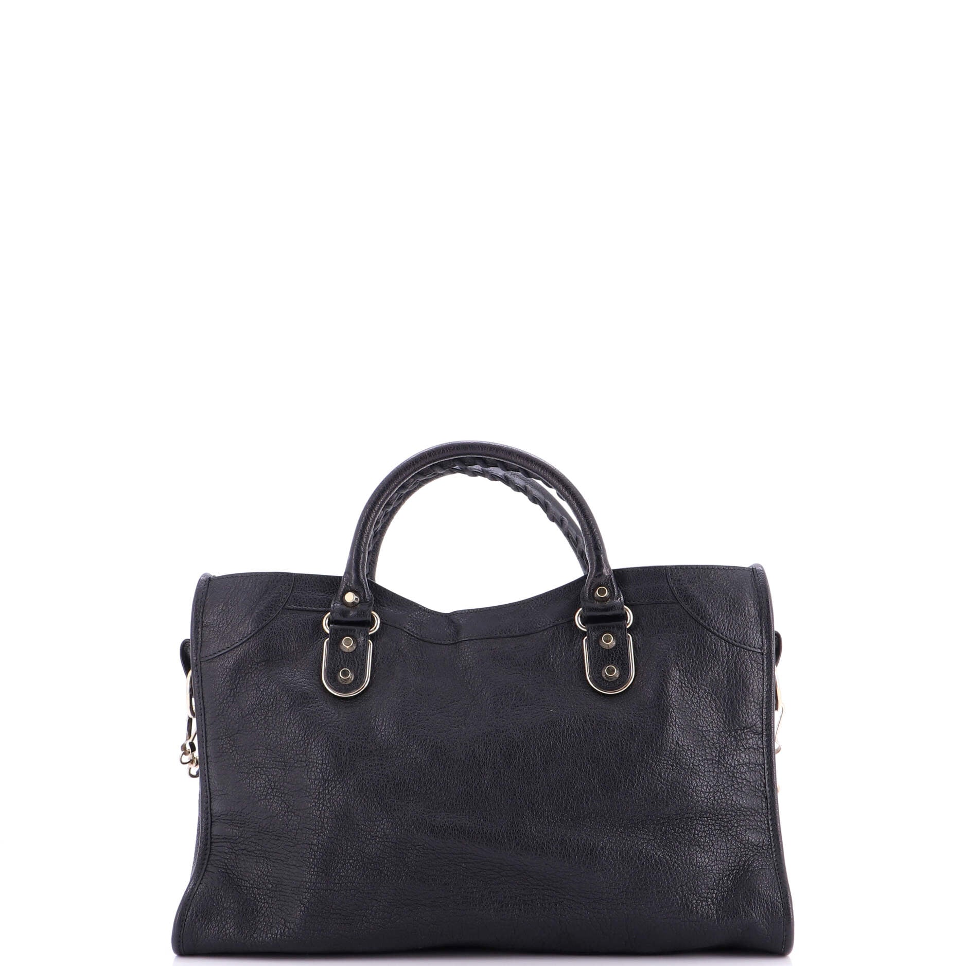 City Classic Metallic Edge Bag Leather Medium