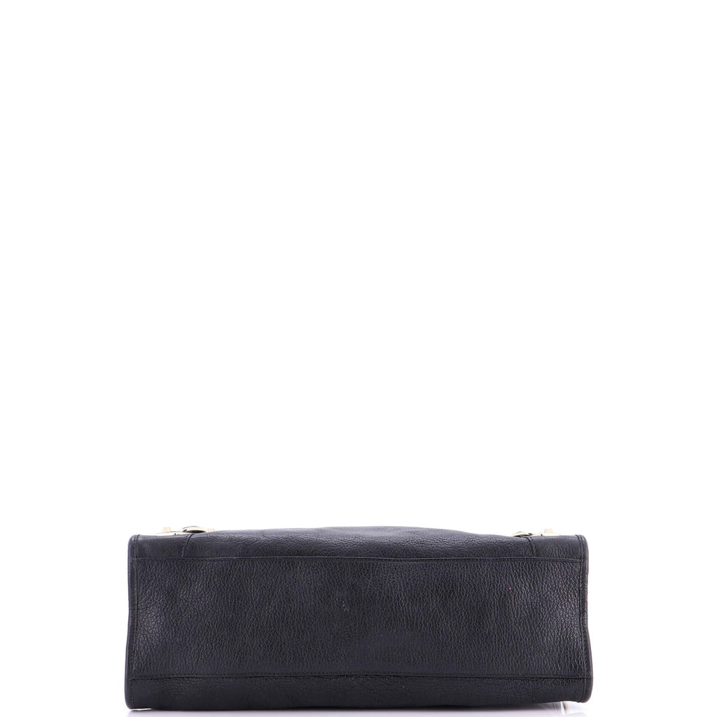 City Classic Metallic Edge Bag Leather Medium