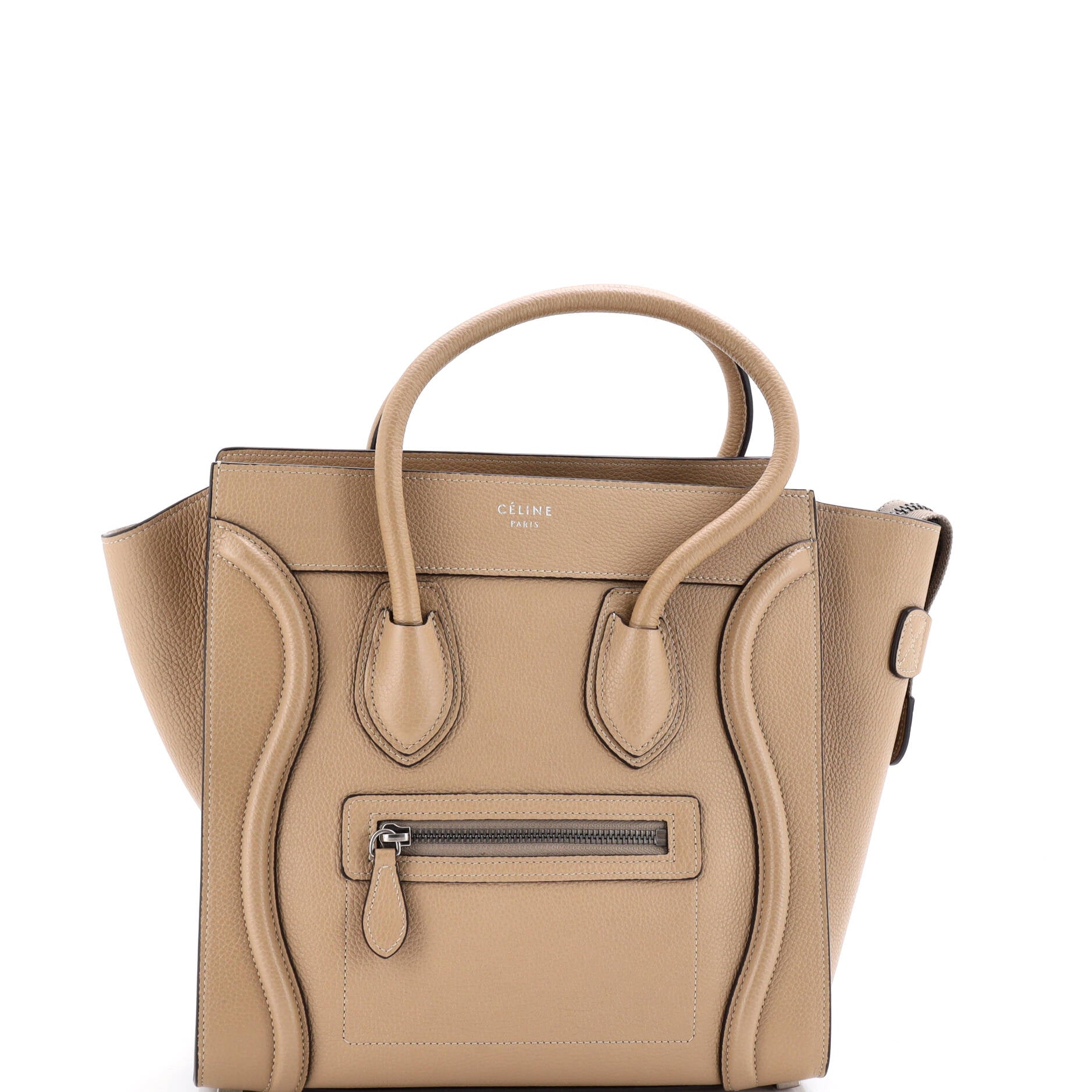 Luggage Bag Grainy Leather Micro