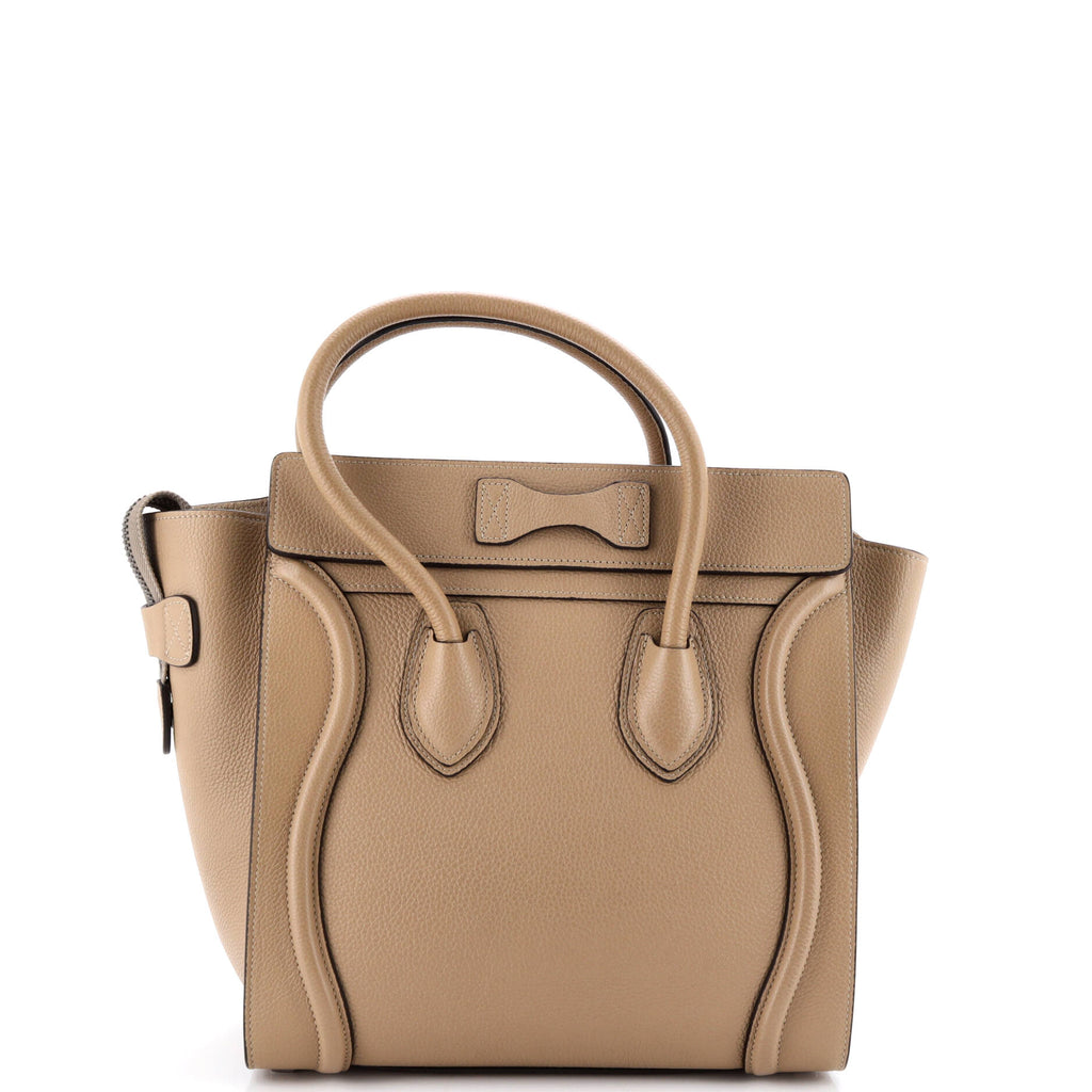 Luggage Bag Grainy Leather Micro