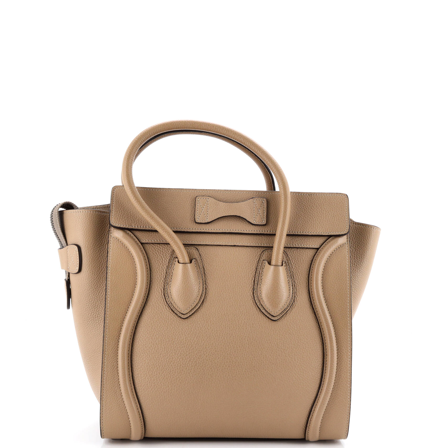 Luggage Bag Grainy Leather Micro