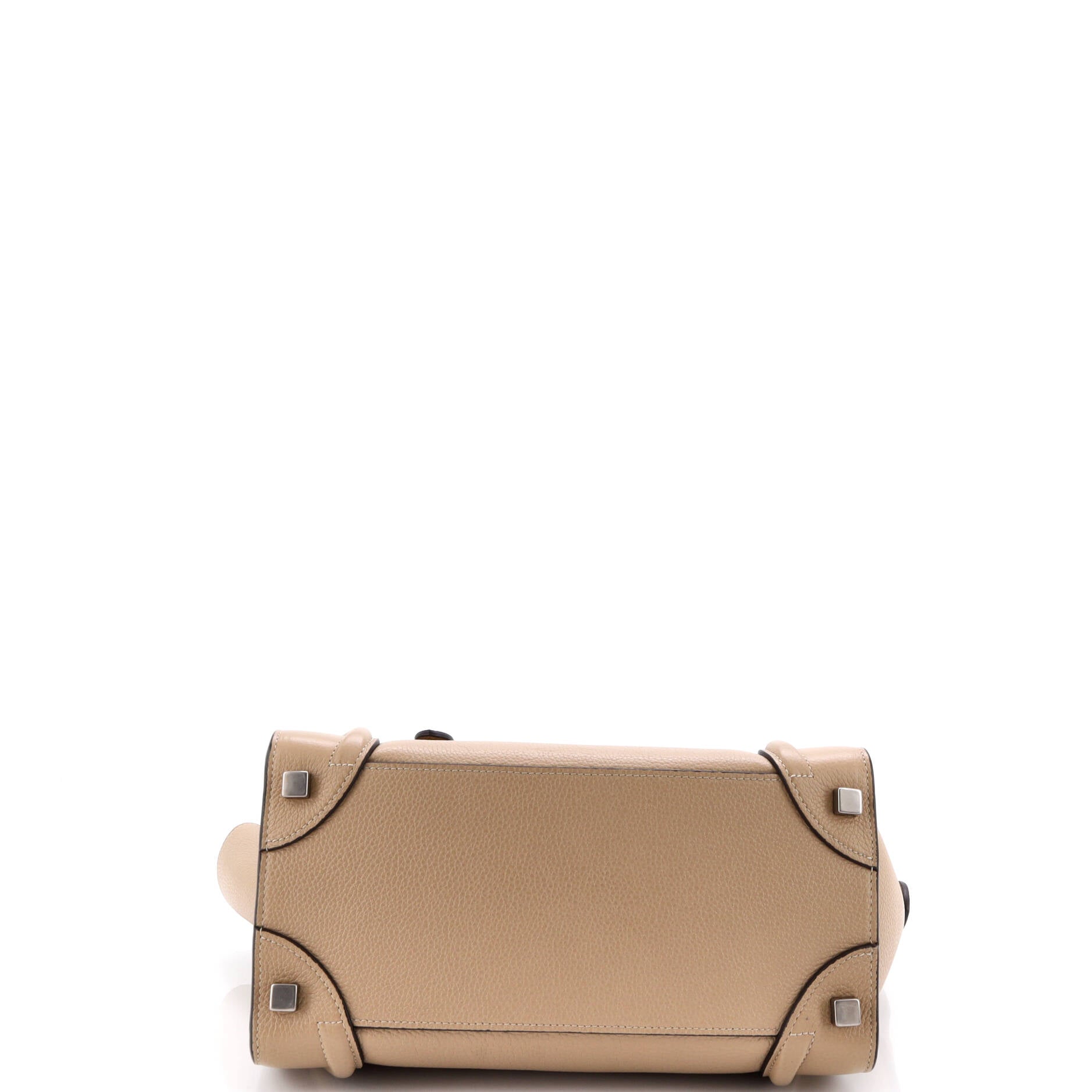 Luggage Bag Grainy Leather Micro
