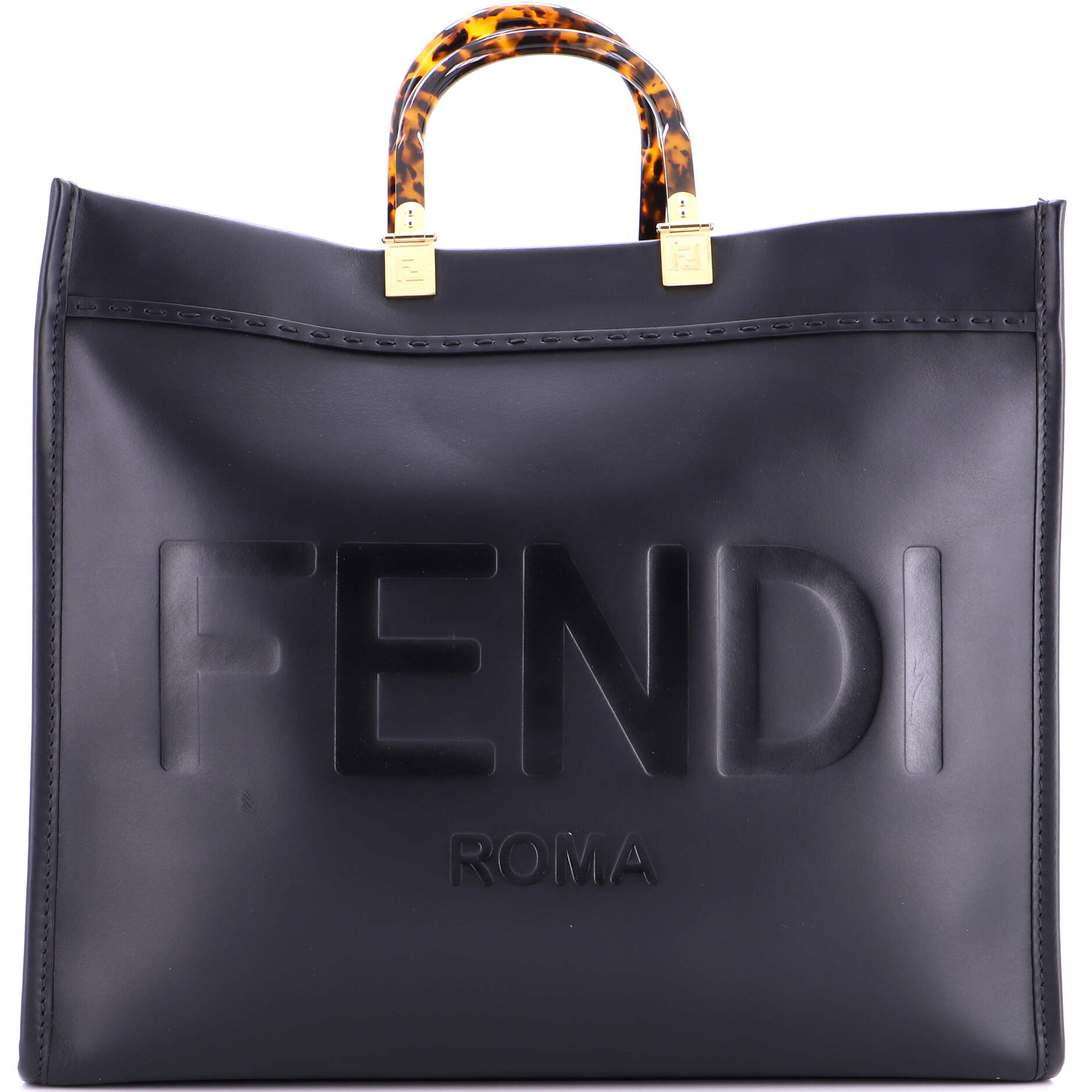 Sunshine Shopper Tote Leather Large