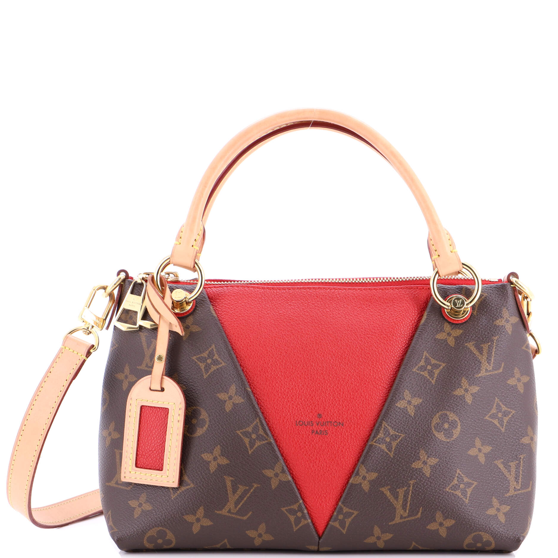 V Tote Monogram Canvas and Leather BB