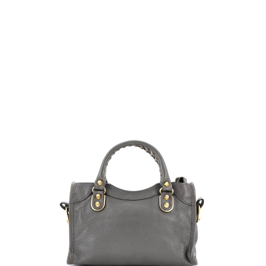 City Classic Metallic Edge Bag Leather Mini