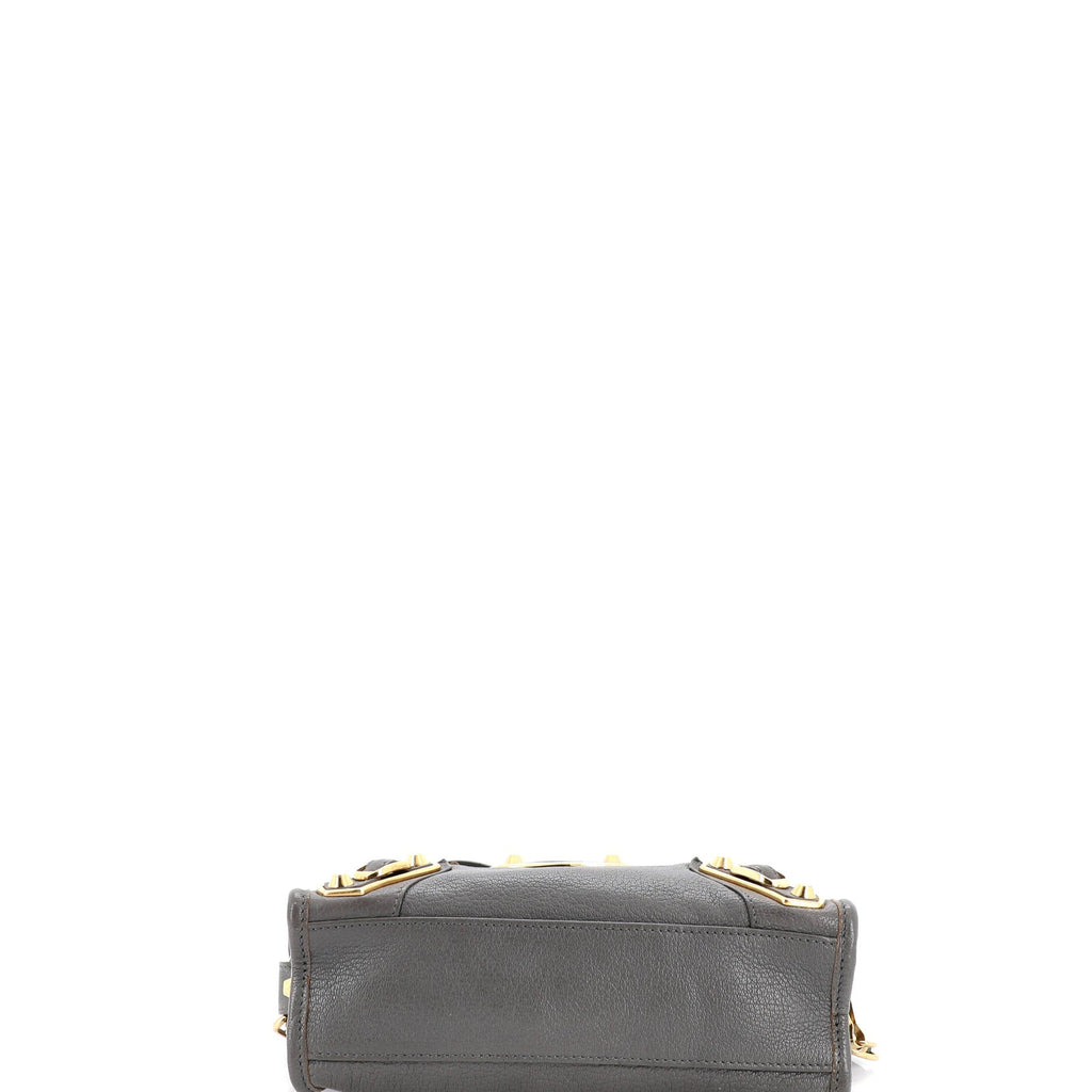 City Classic Metallic Edge Bag Leather Mini