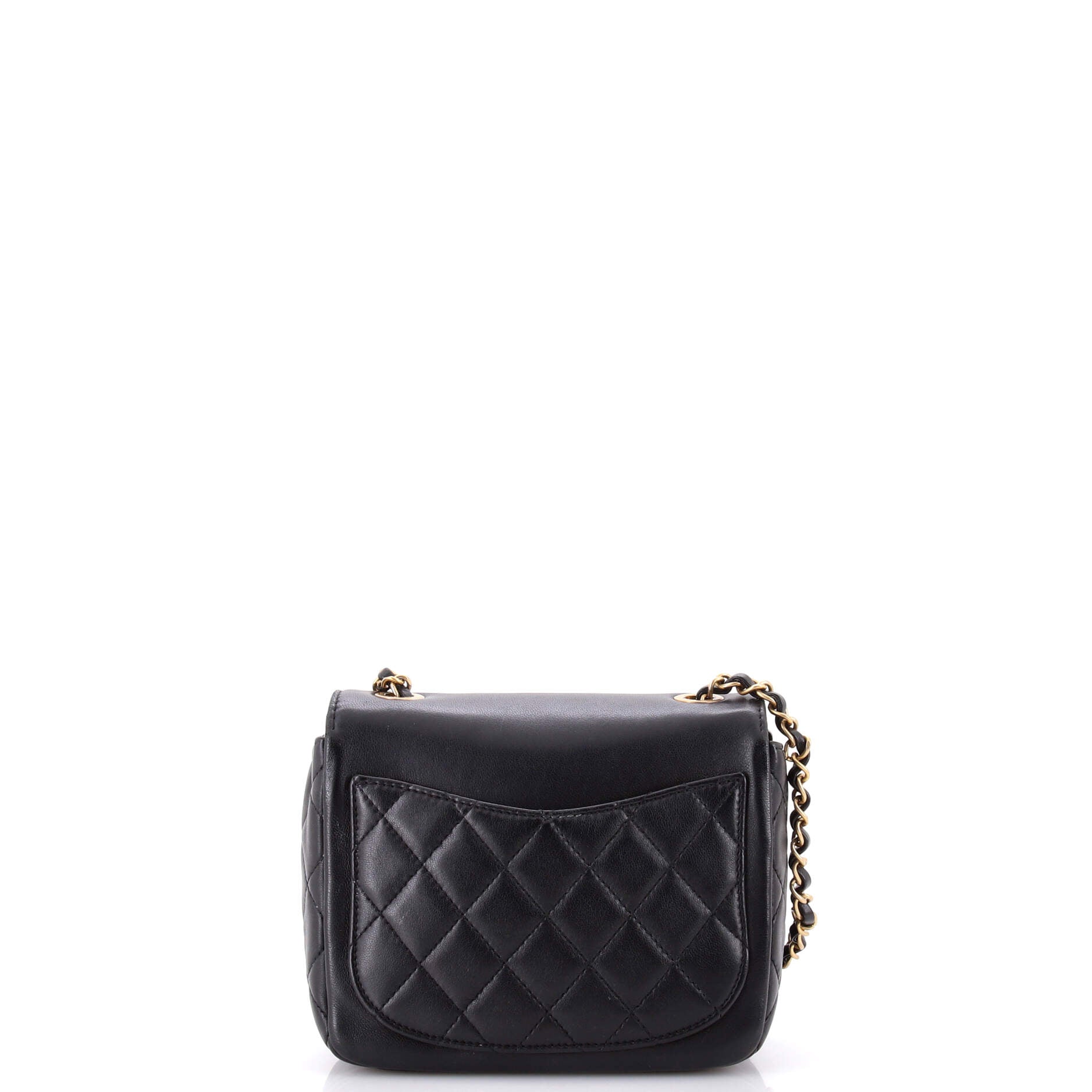 Giant Crystal CC Flap Bag Lambskin Mini
