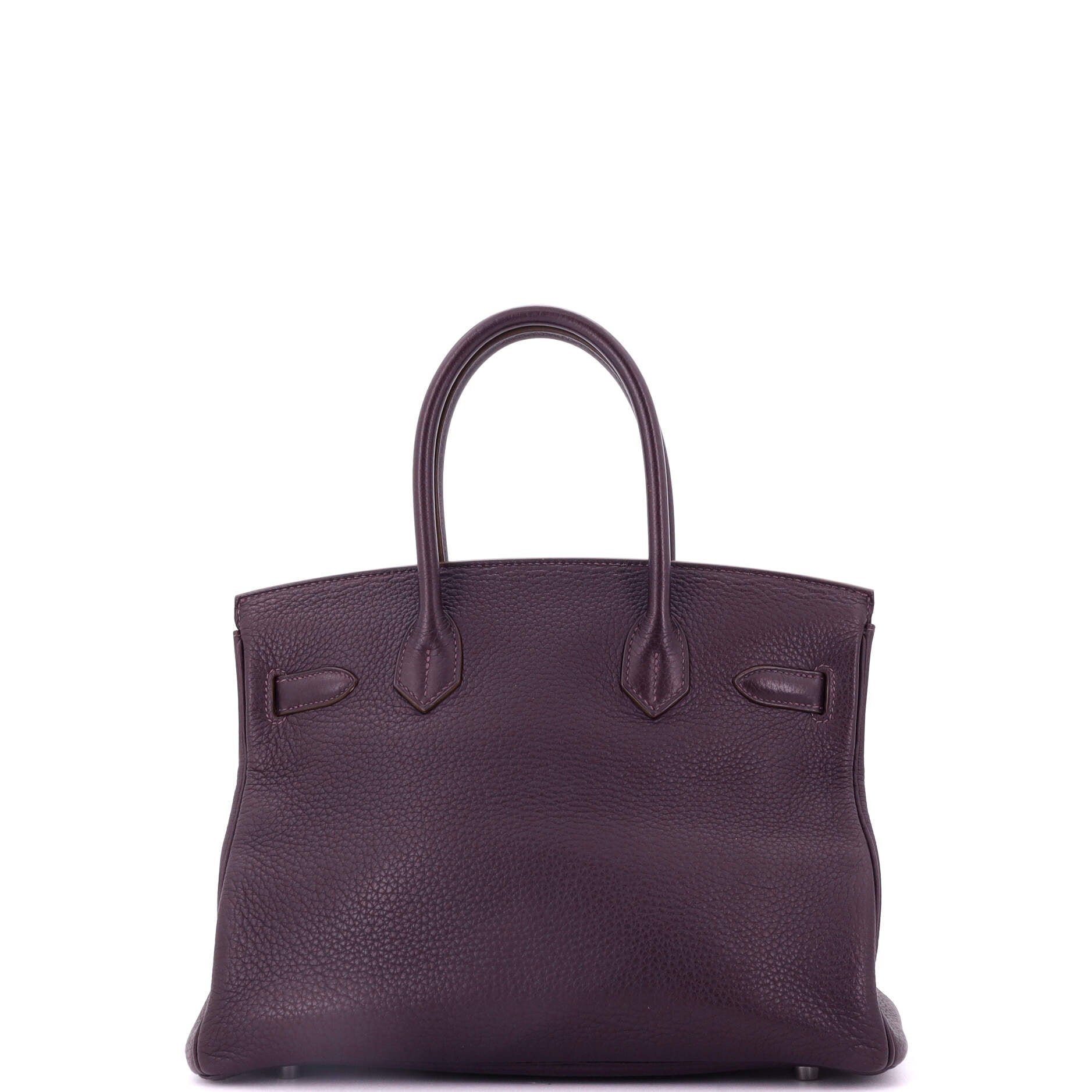 Birkin Handbag Raisin Togo with Palladium Hardware 30