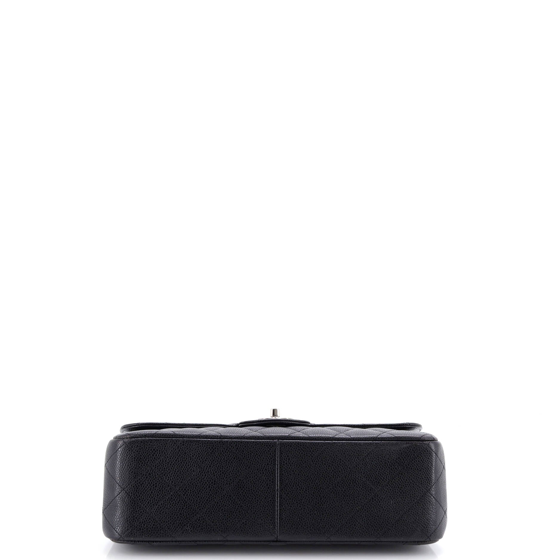 Classic Double Flap Bag Quilted Caviar Jumbo