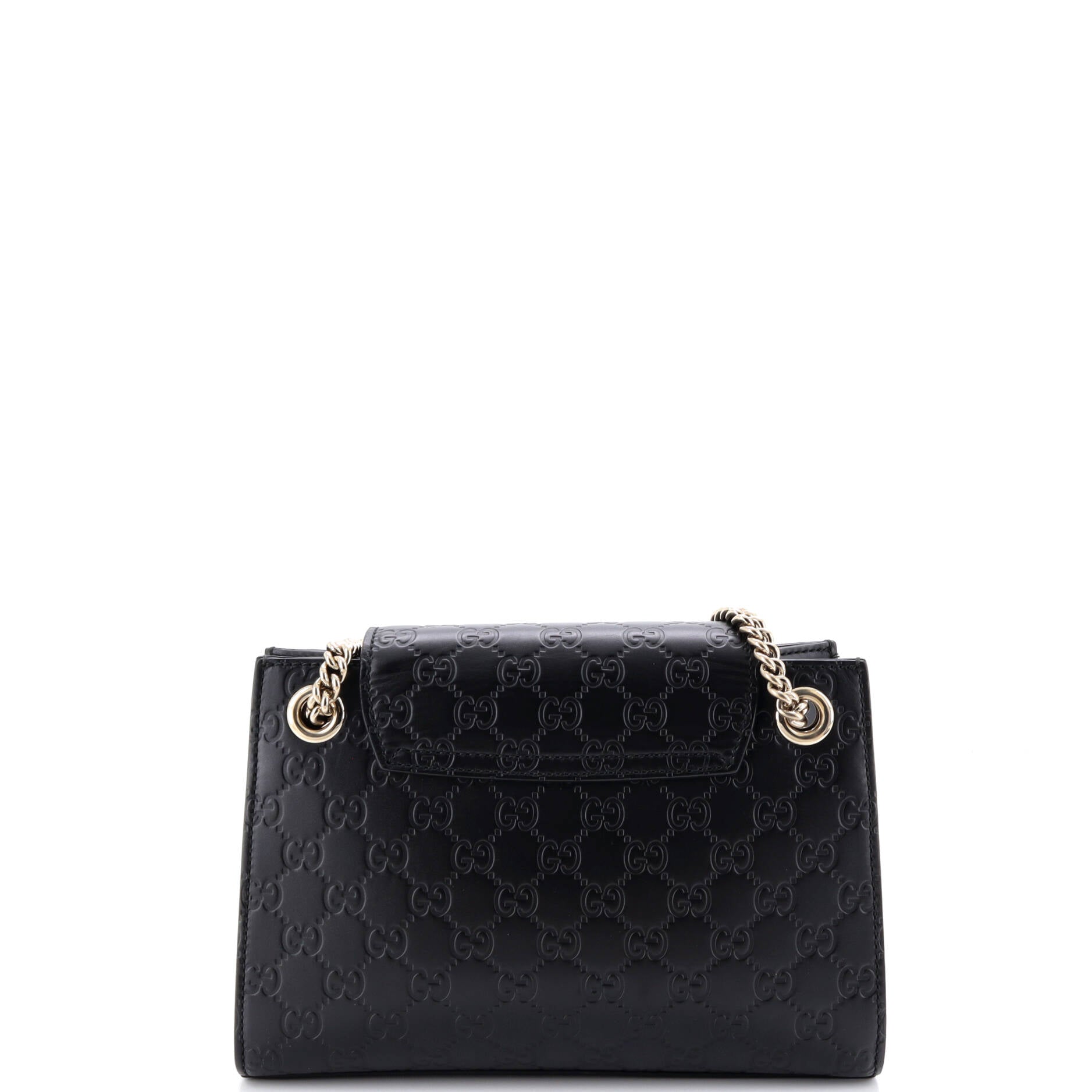 Emily Chain Flap Shoulder Bag Guccissima Leather Small