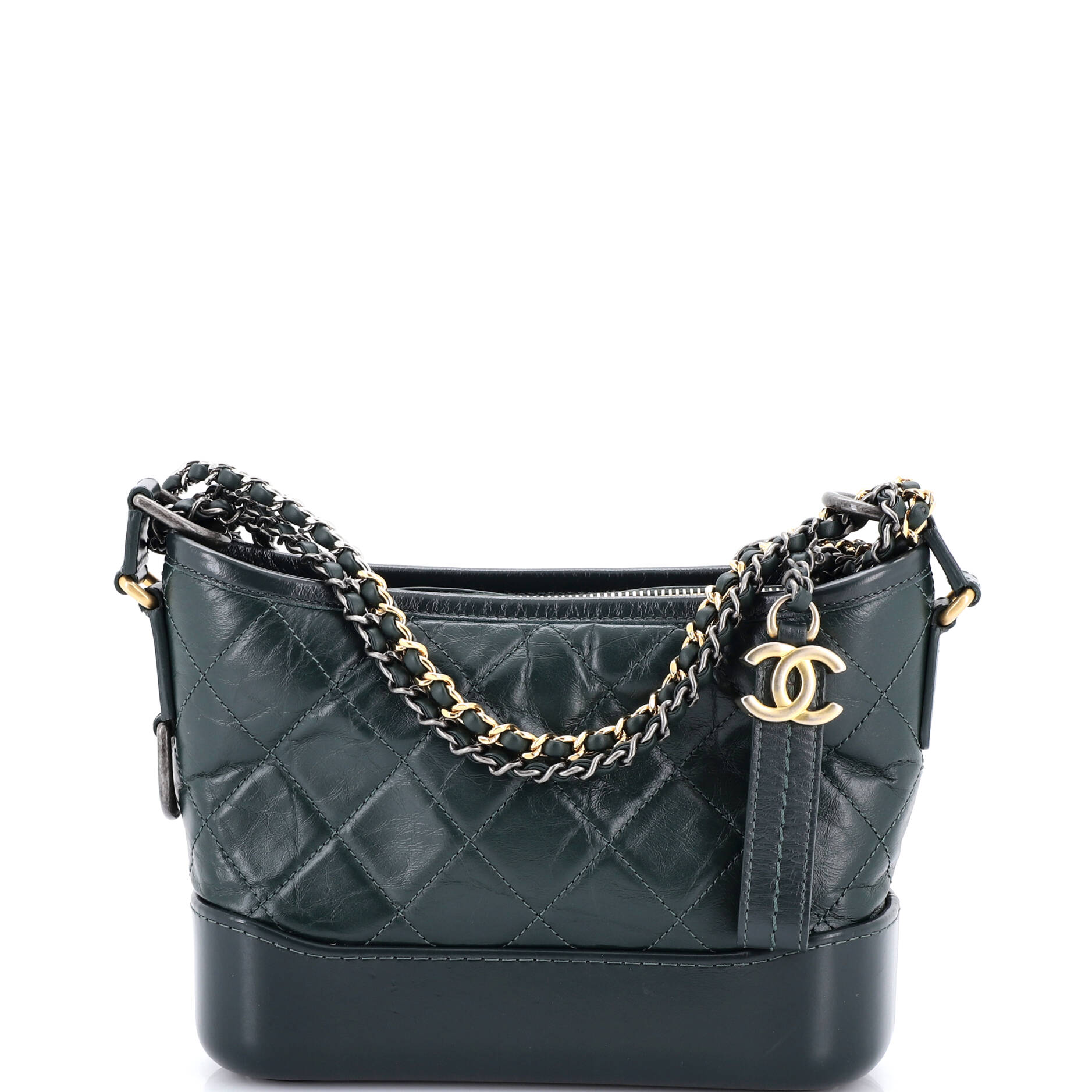 Gabrielle Hobo Quilted Aged Calfskin Small