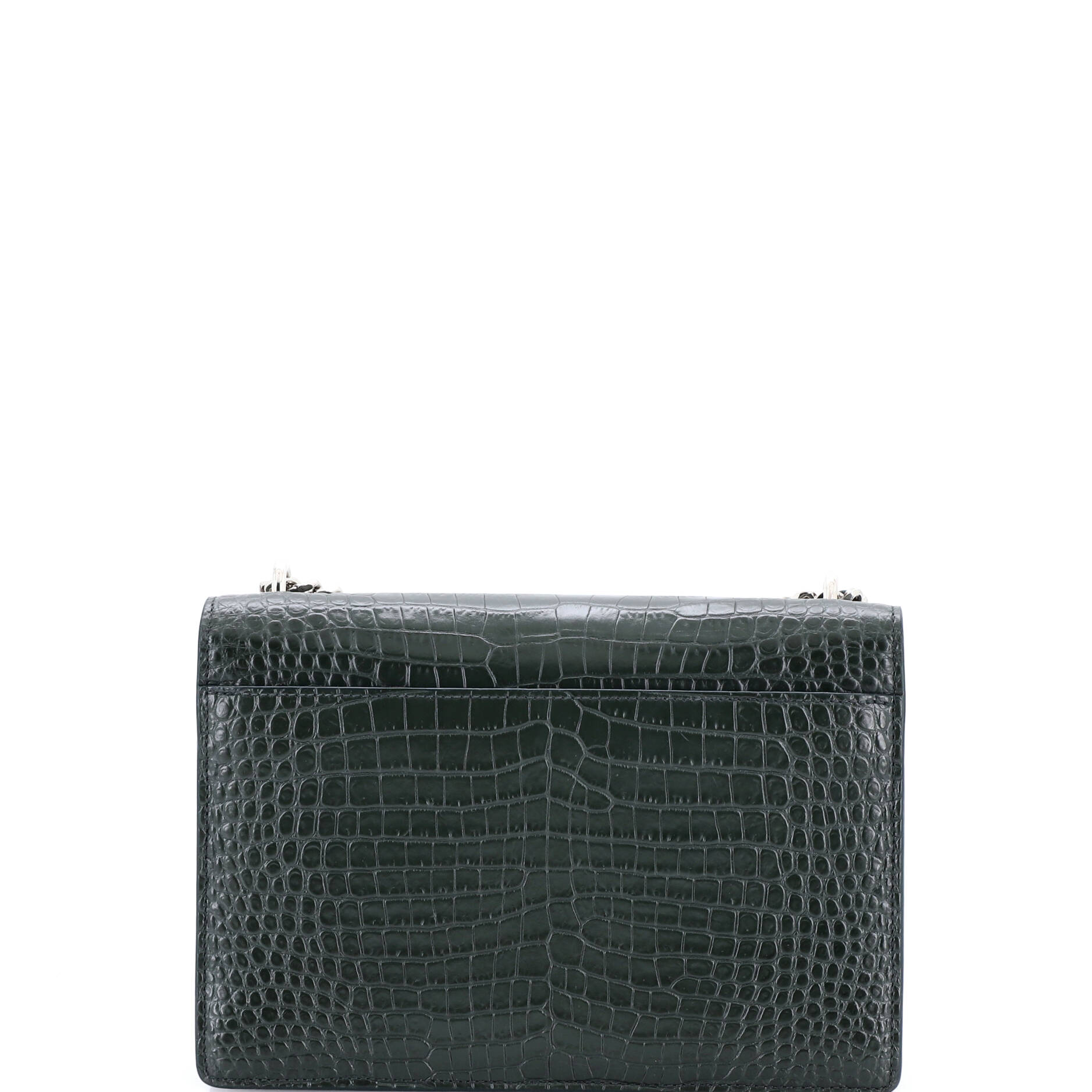 Sunset Crossbody Bag Crocodile Embossed Leather Medium