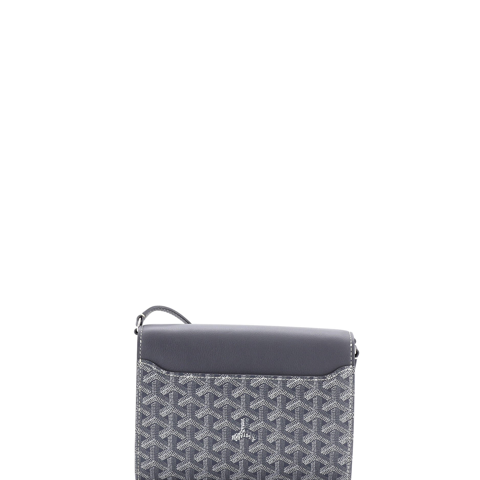 Chypre Wallet on Strap Coated Canvas with Leather