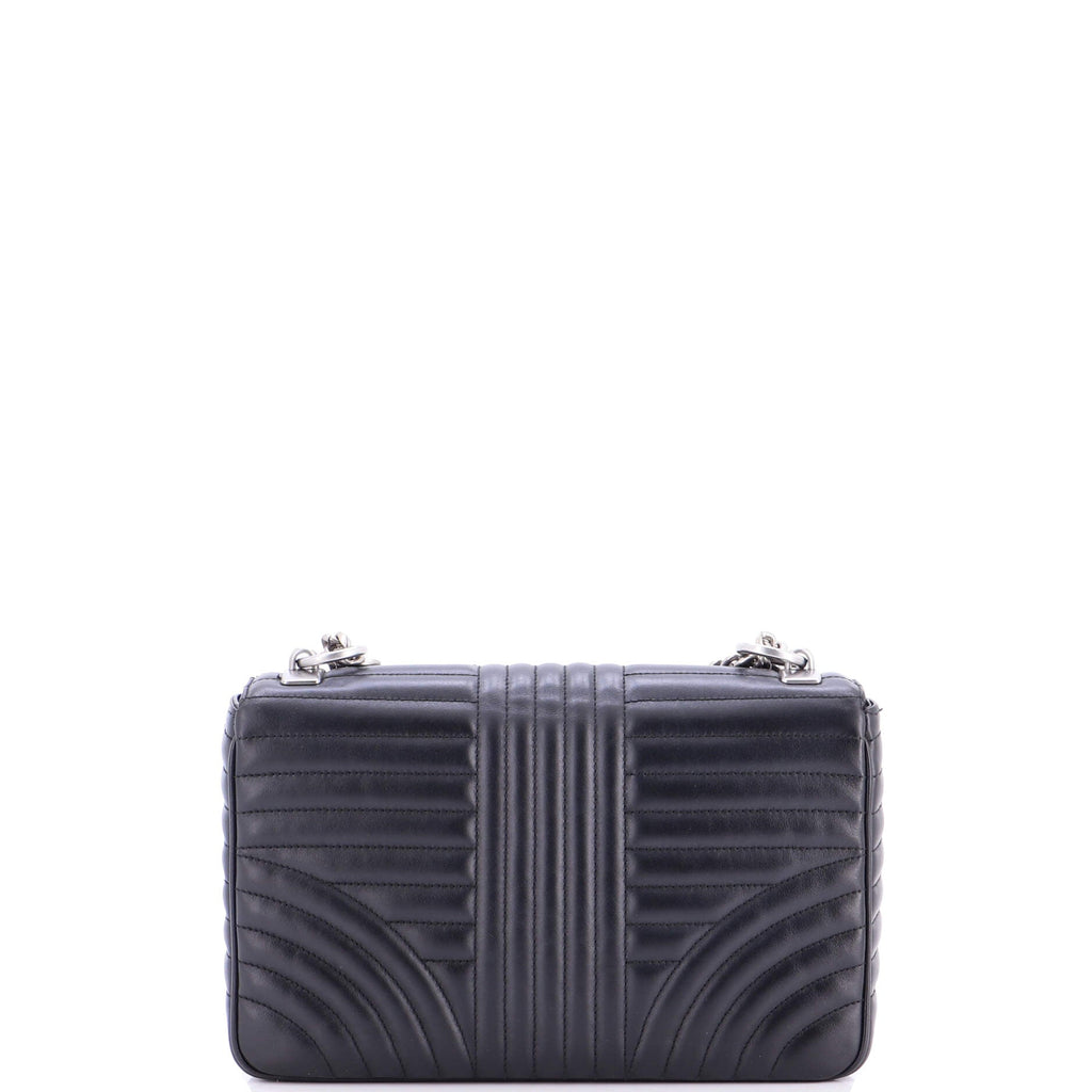 Chain Flap Shoulder Bag Diagramme Quilted Leather Medium
