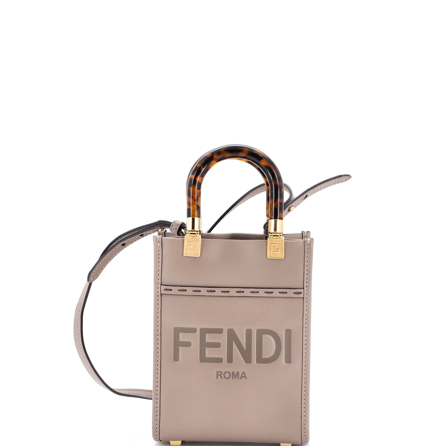 Sunshine Shopper Tote Leather Mini